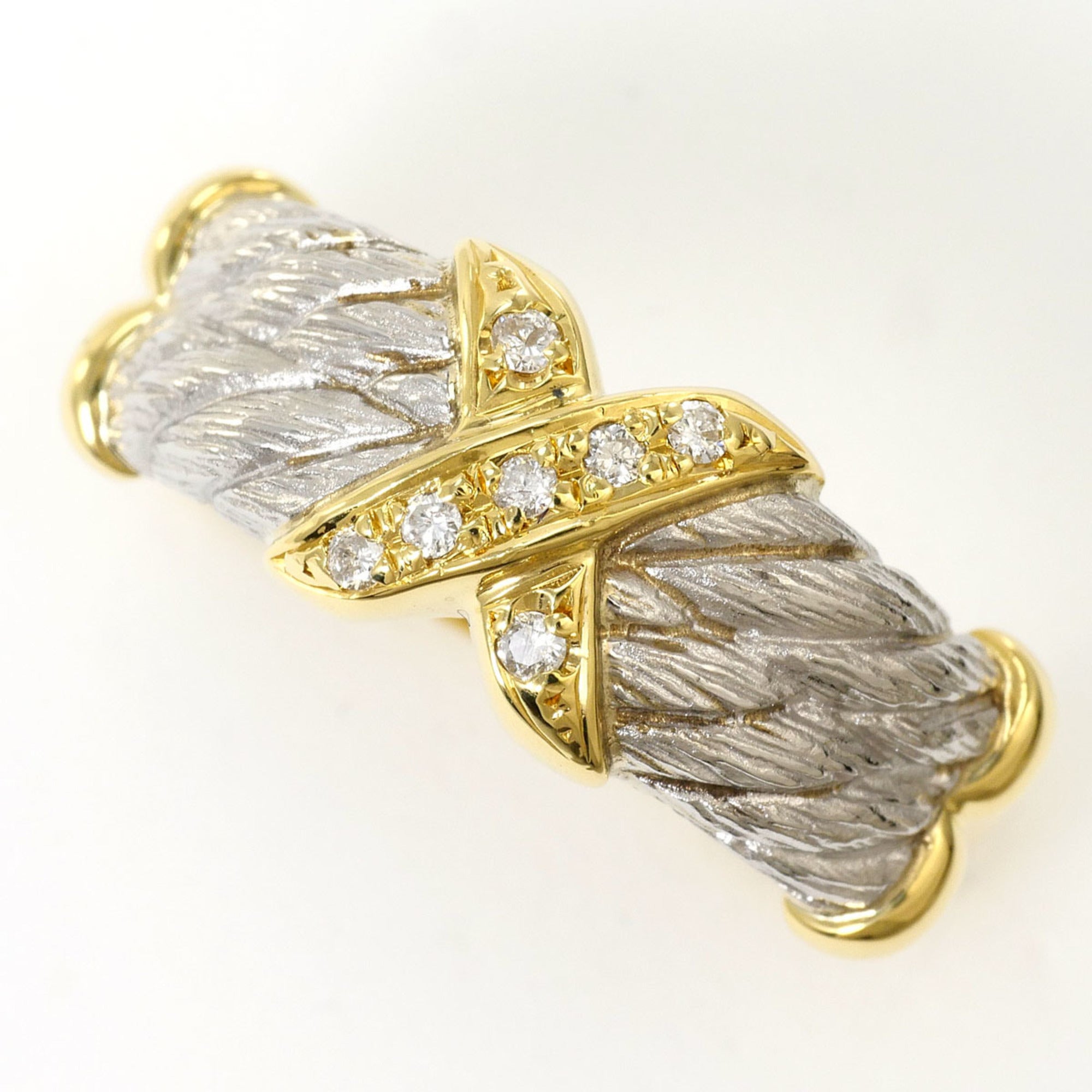 Unbranded Platinum Yellow Gold Yellow Gold (18K) Platinum 900 Band Ring (Pre-Owned)
