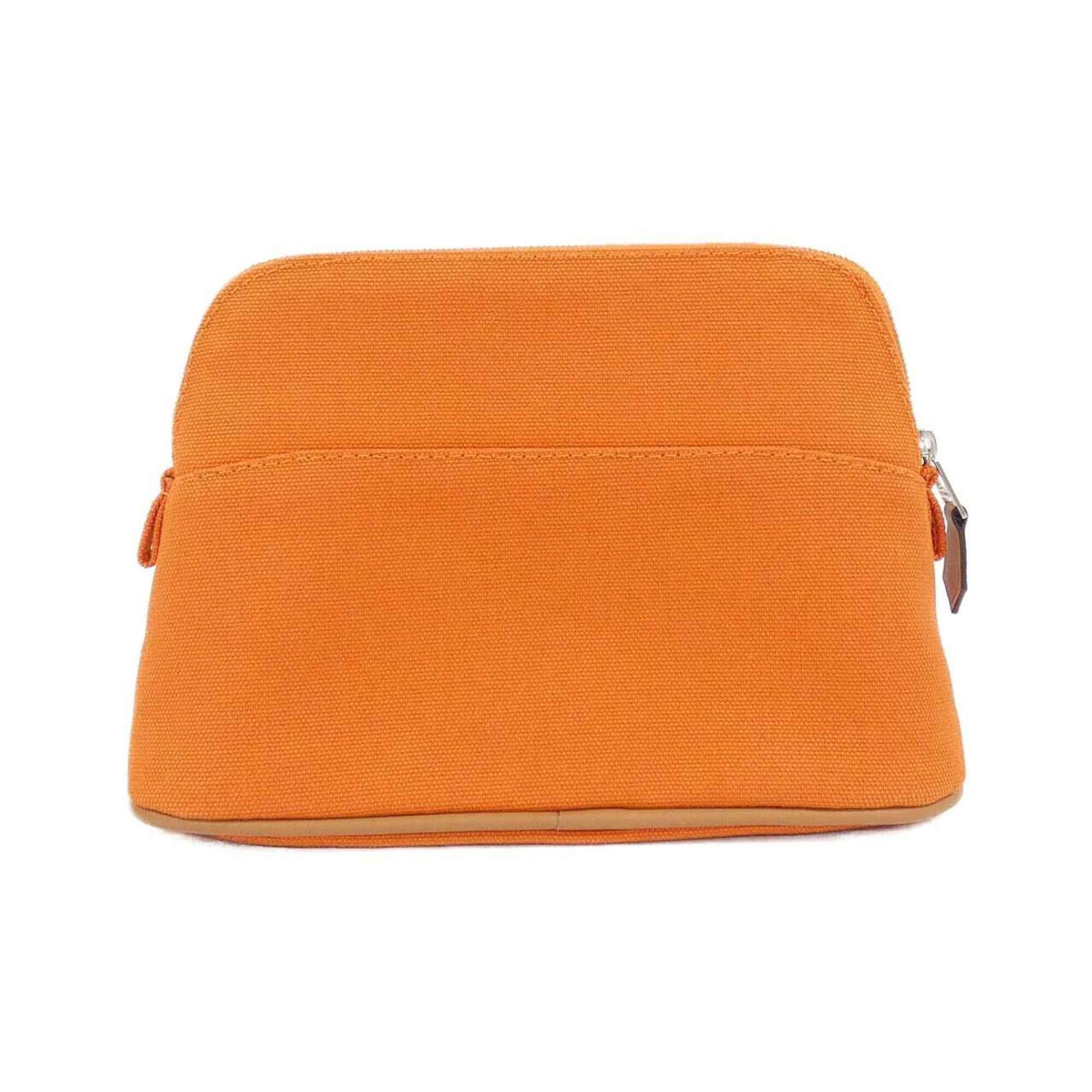 Hermes Orange Canvas Handbag Pouch (Pre-Owned)