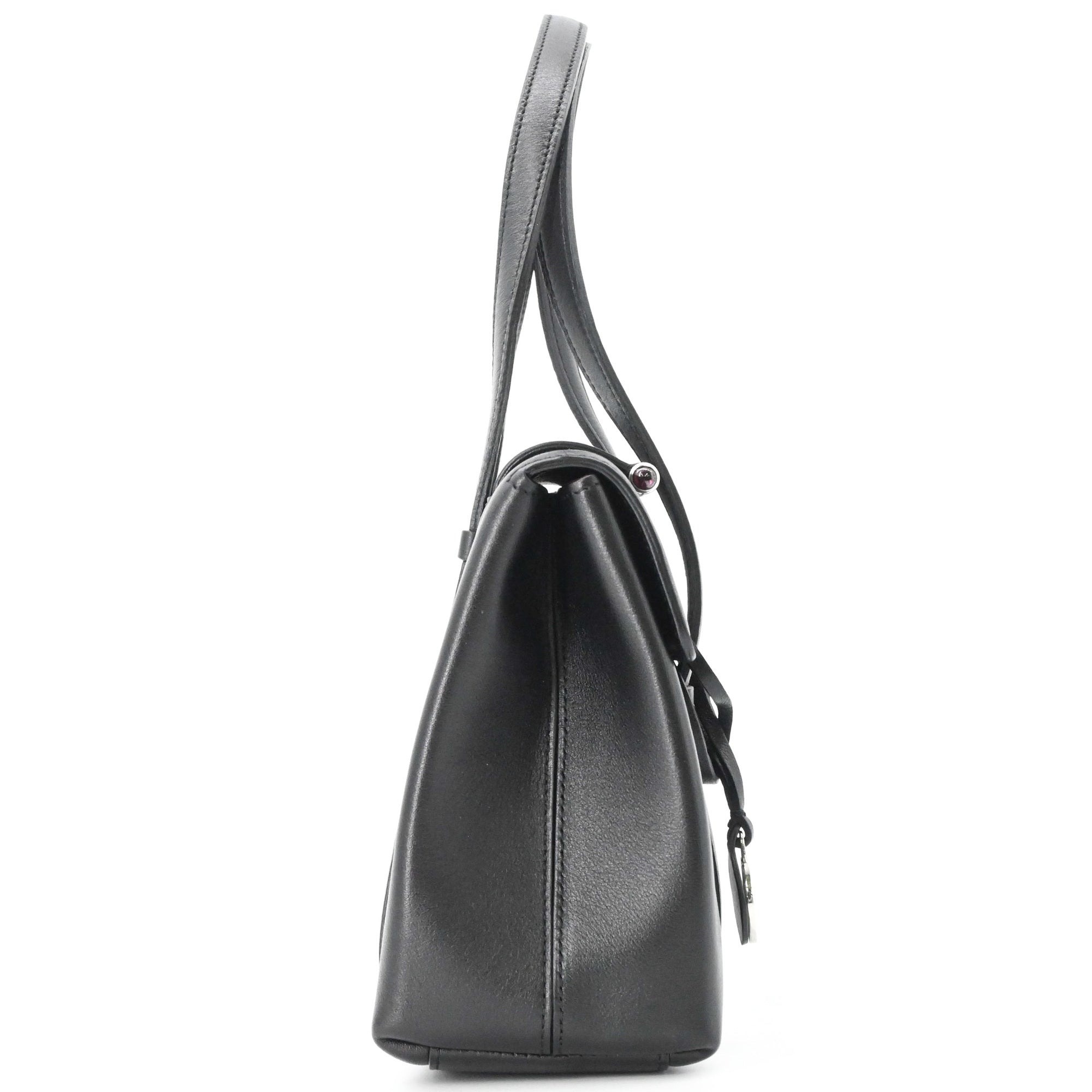Cartier Black Leather Handbag (Pre-Owned)