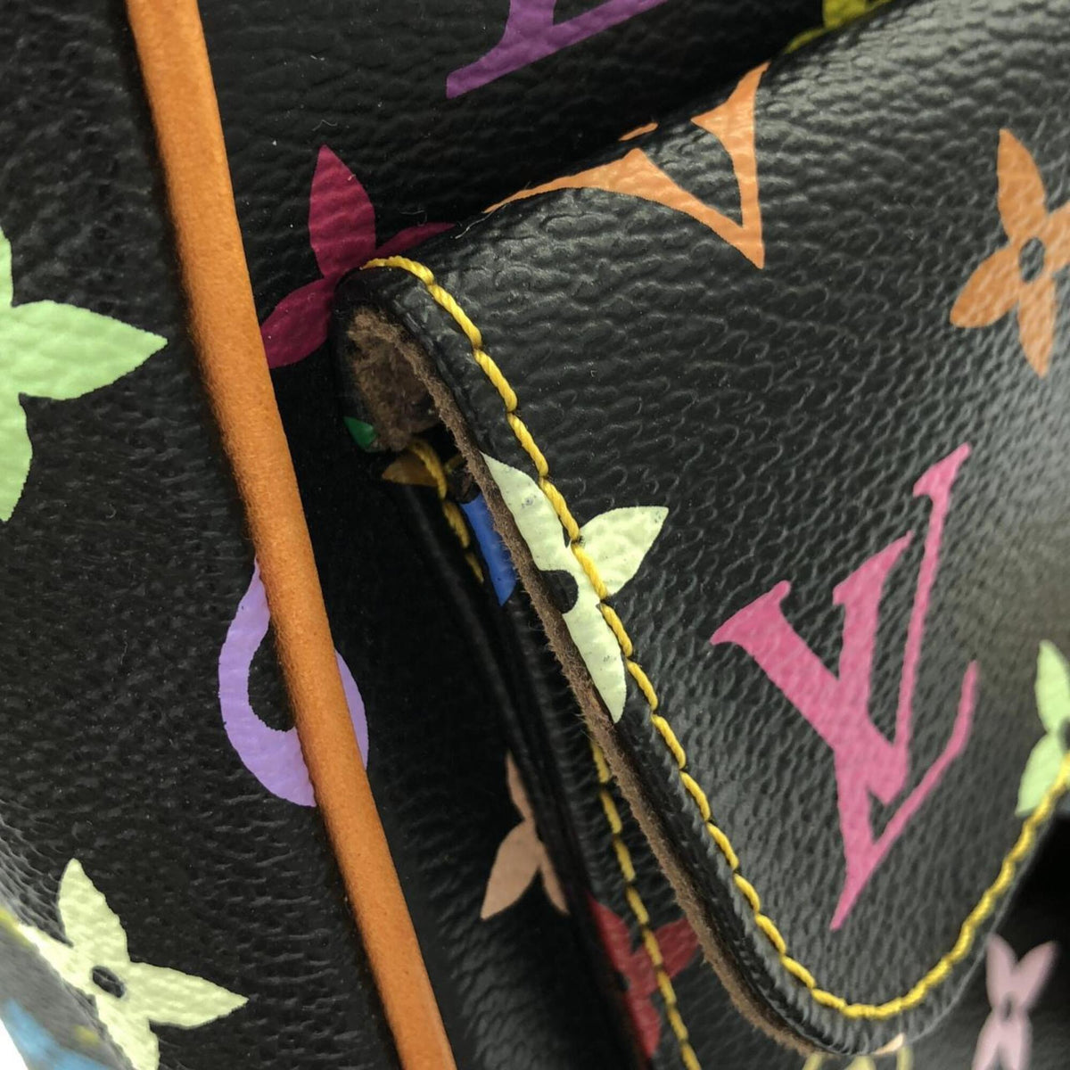 Louis Vuitton Black Coated Canvas Shoulder Bag (Pre-Owned)
