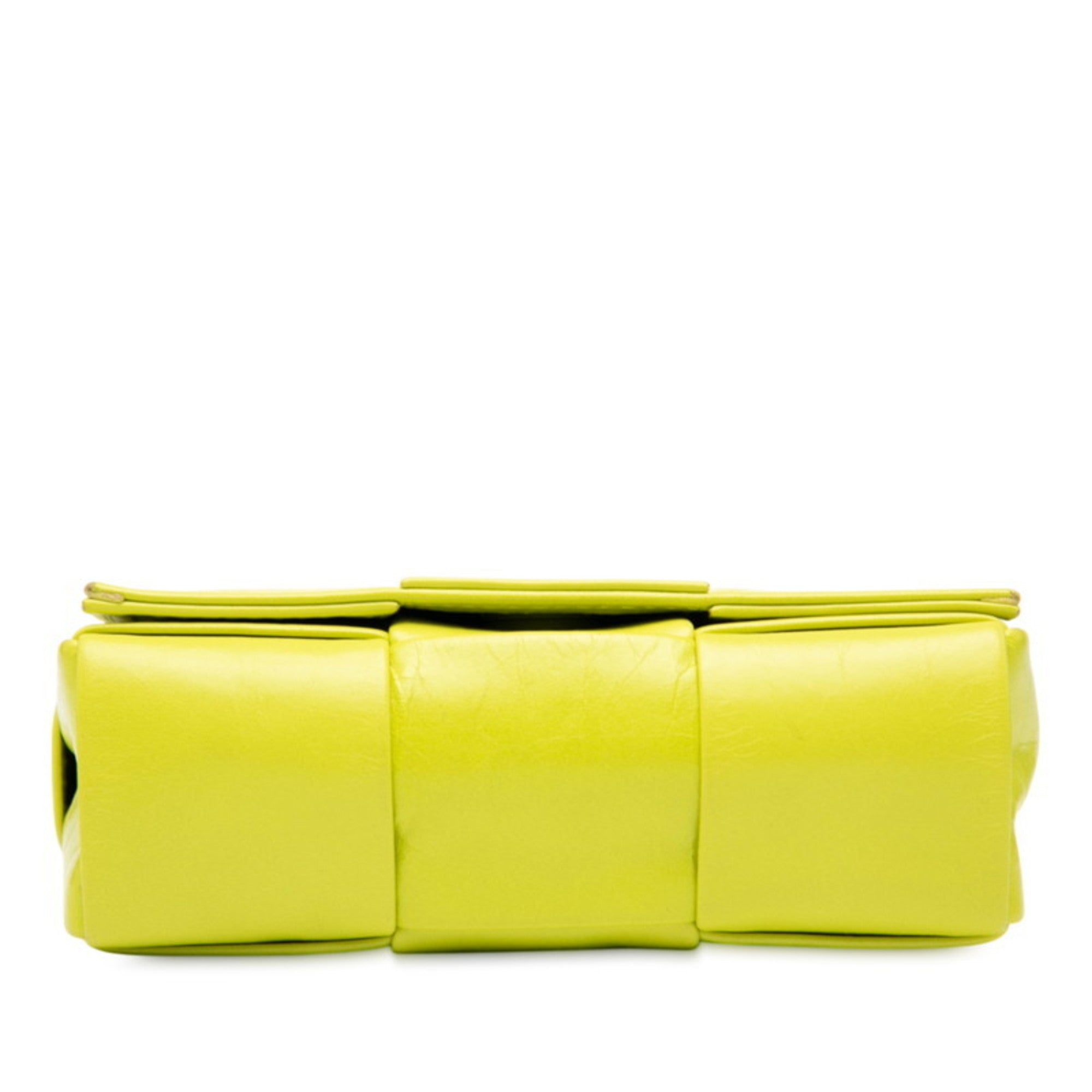 Bottega Veneta Light Green Leather Shoulder Bag (Pre-Owned)