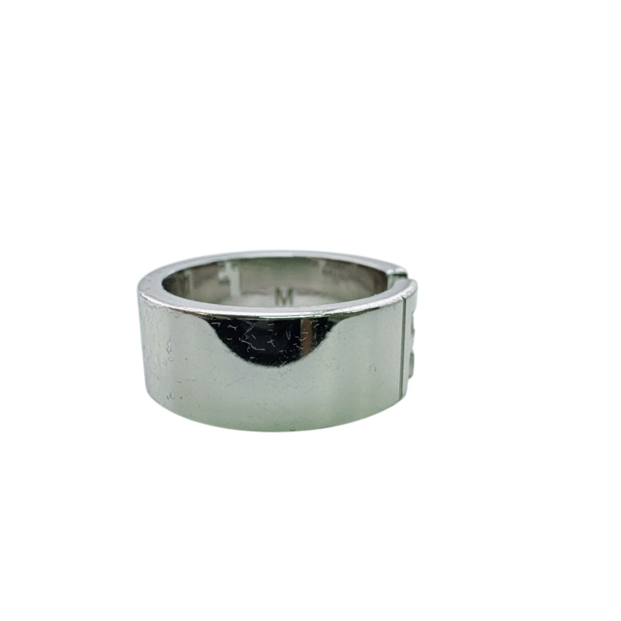 Fendi Silver Metal Band Ring (Pre-Owned)
