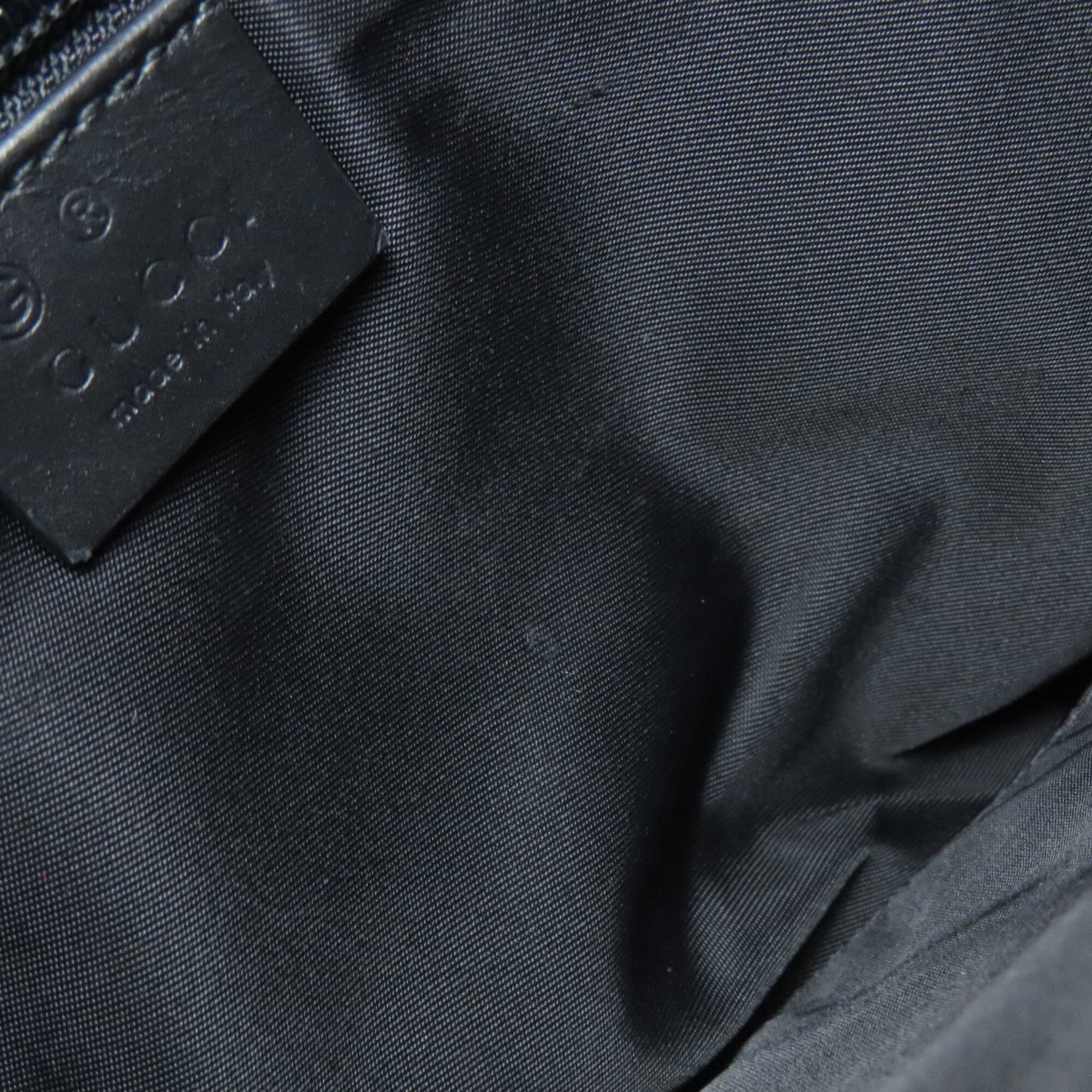 Gucci Black Canvas Shoulder Bag (Pre-Owned)
