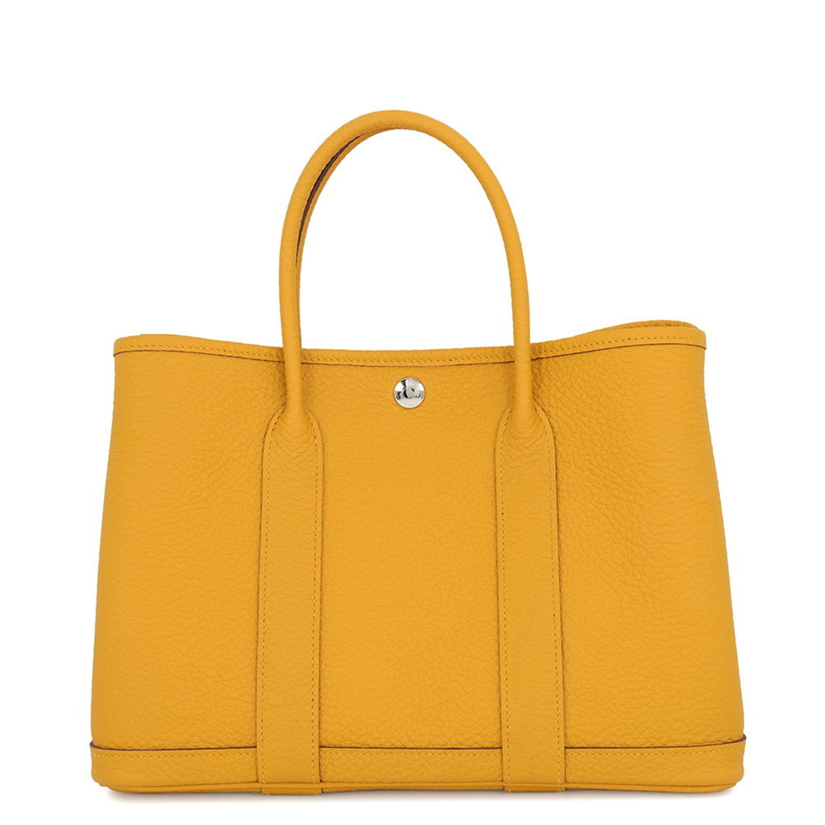 Hermes Garden Jaune Country Leather Handbag Tote Bag (Pre-Owned)