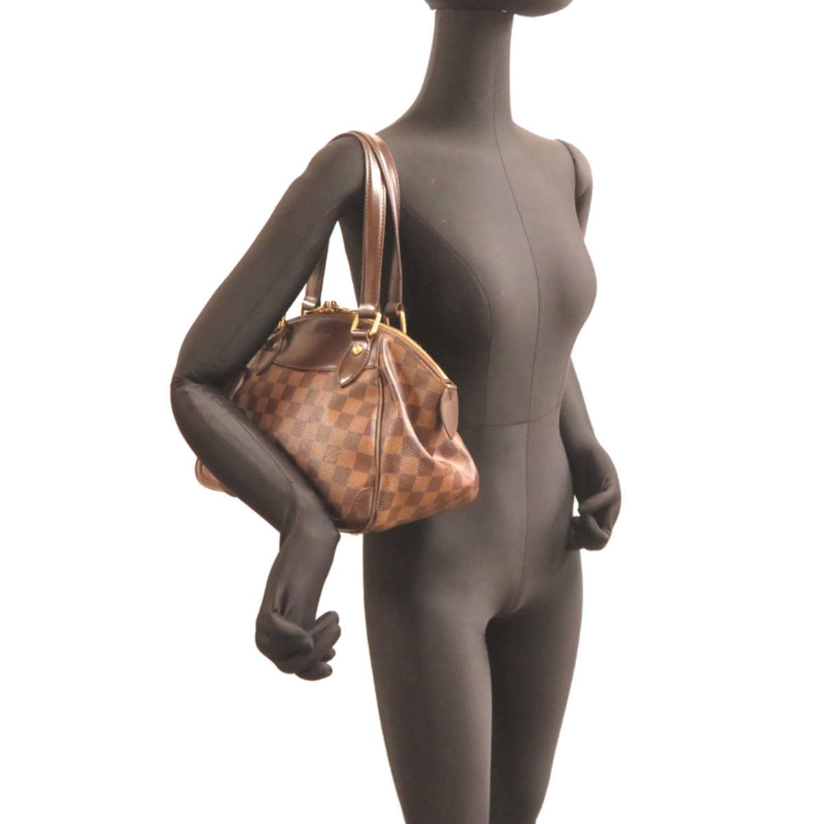Louis Vuitton Brown Damier Canvas Handbag (Pre-Owned)