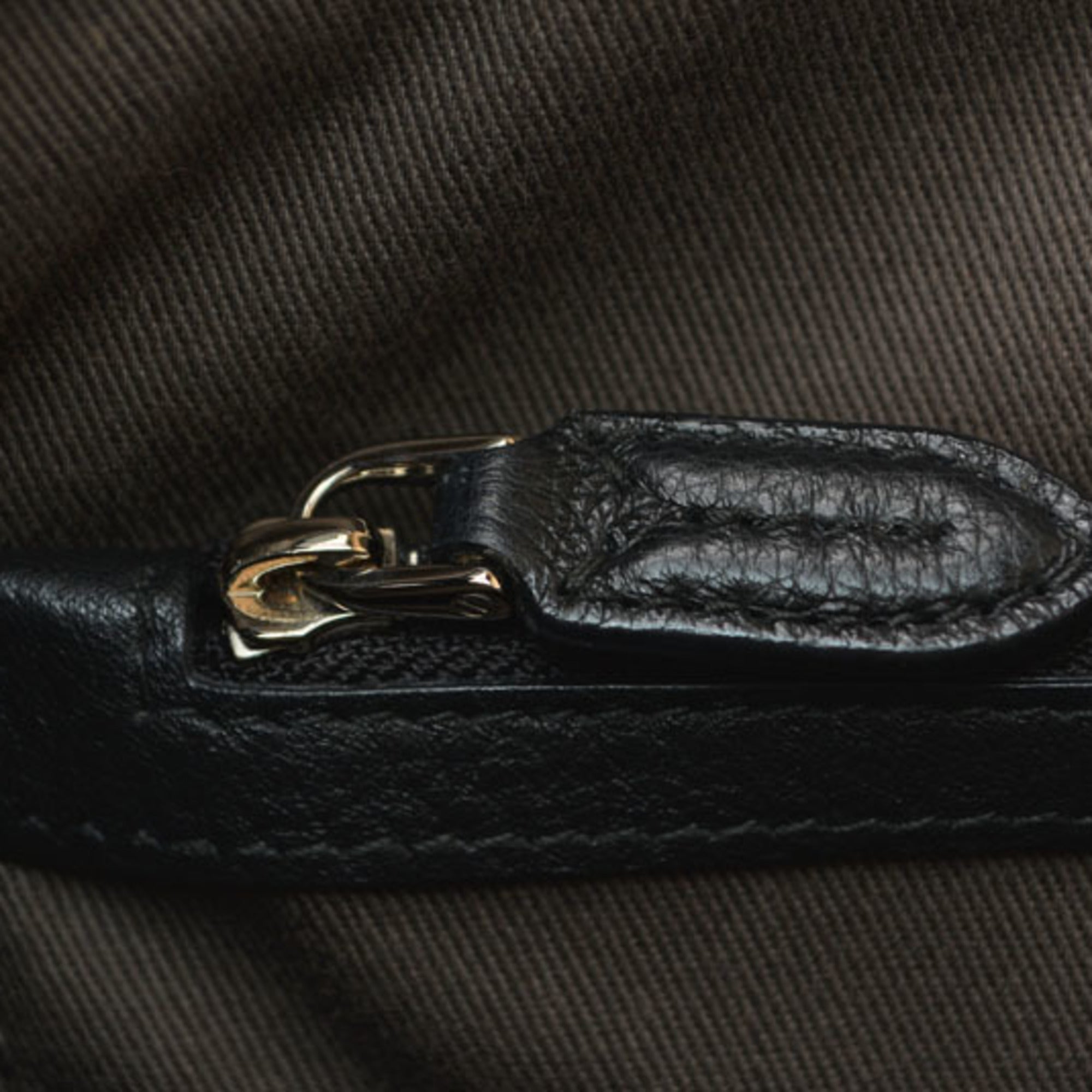 Bally Black Leather Shoulder Bag Tote Bag (Pre-Owned)