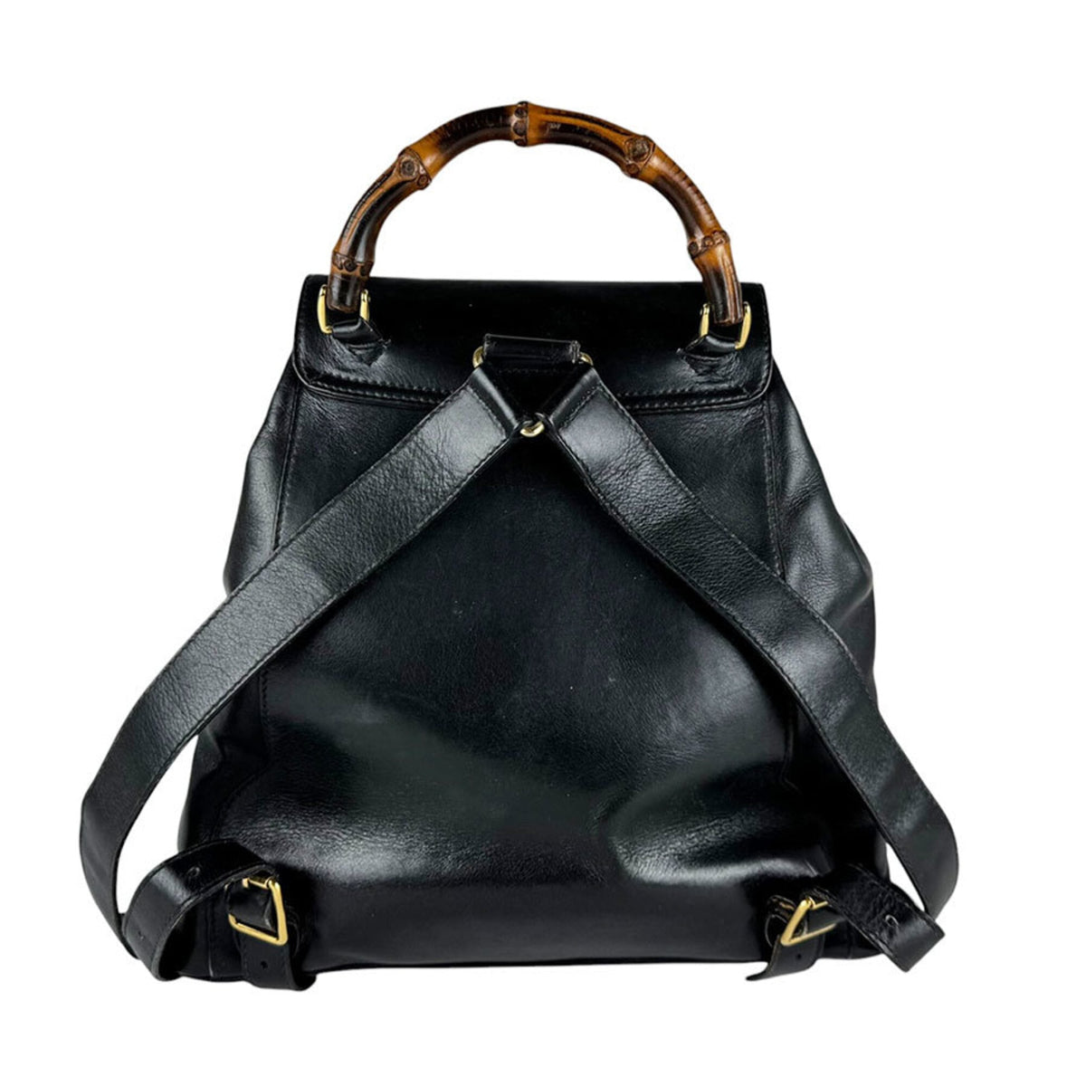 Gucci Black Leather Backpack (Pre-Owned)