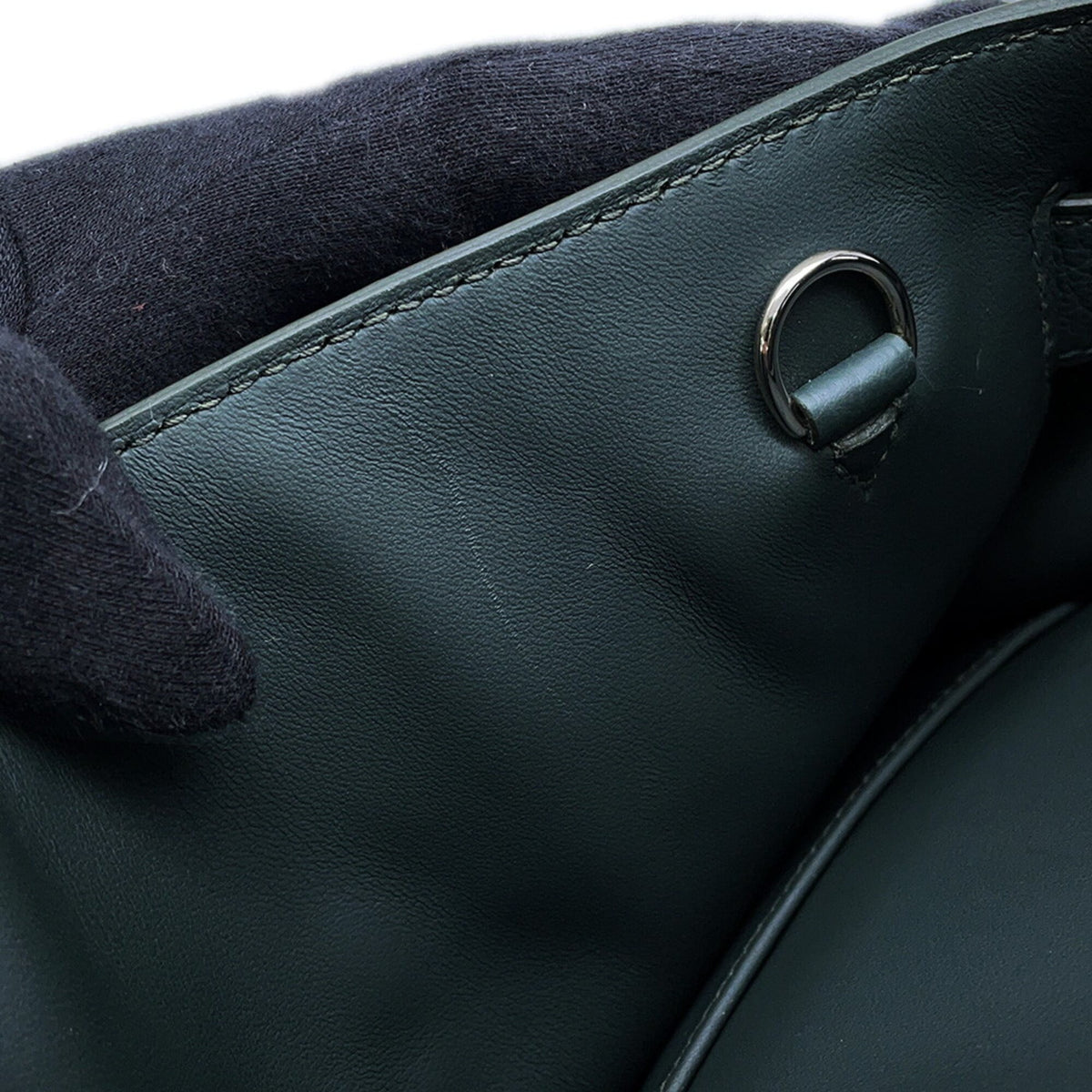 Hermes Black Vert Togo Leather Handbag Sling Bag (Pre-Owned)
