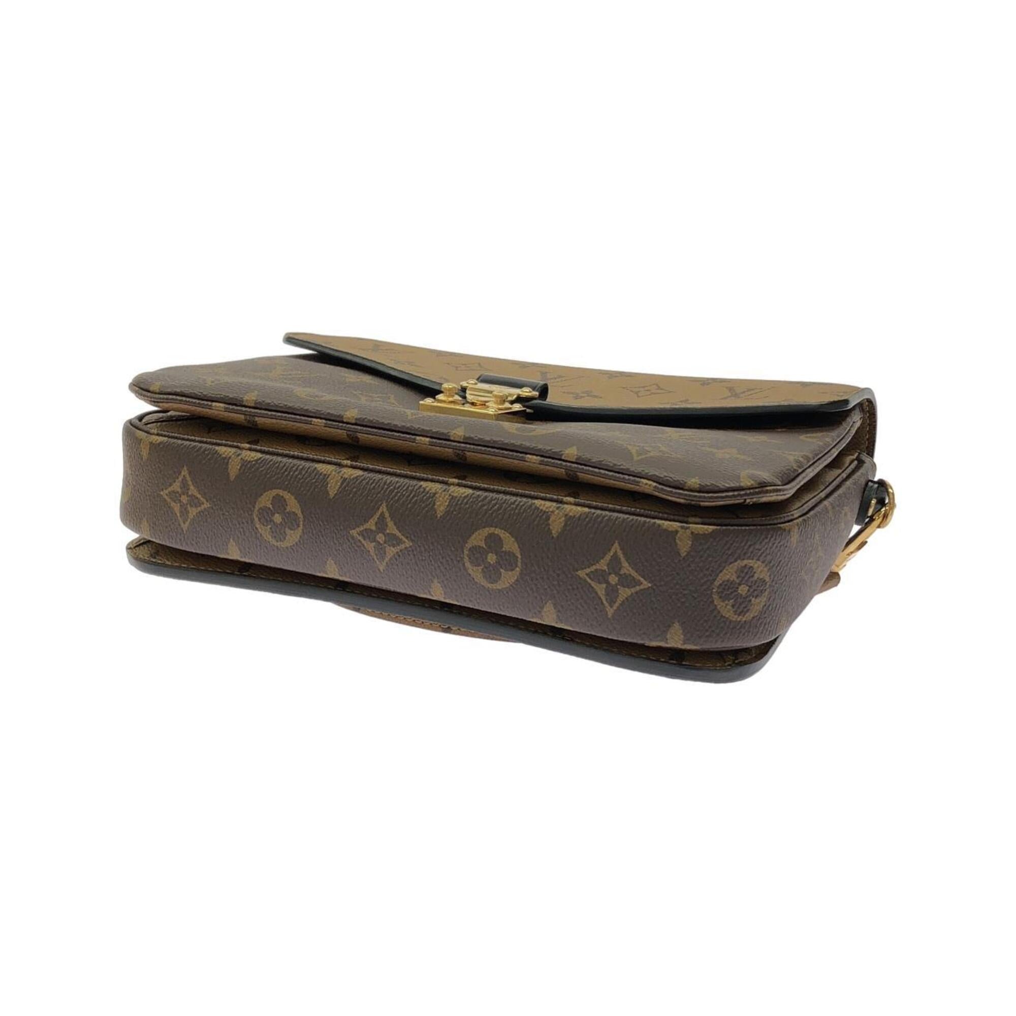 Louis Vuitton Marron Coated Canvas Handbag Pochette (Pre-Owned)