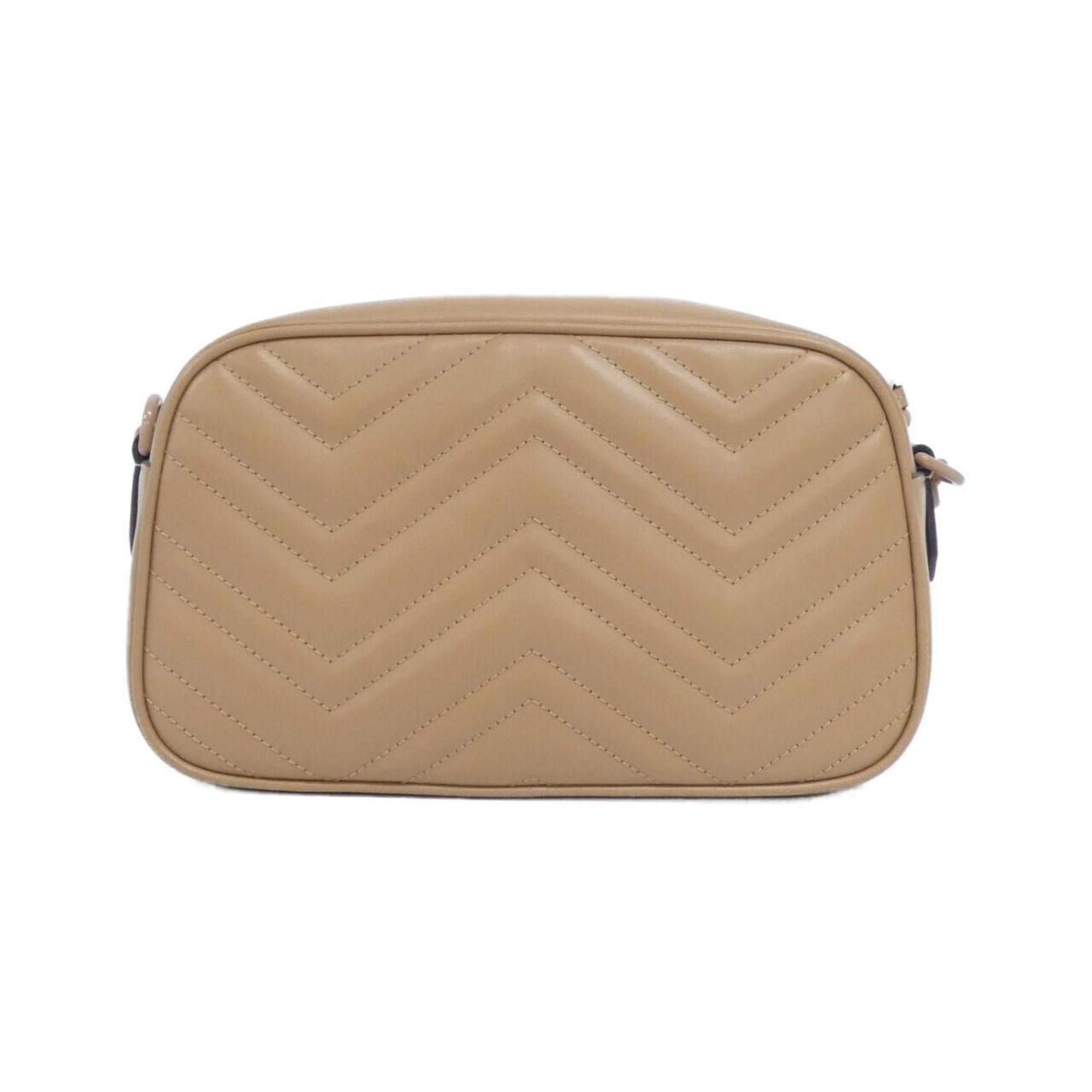 Gucci Beige Quilting Leather Shoulder Bag (Pre-Owned)