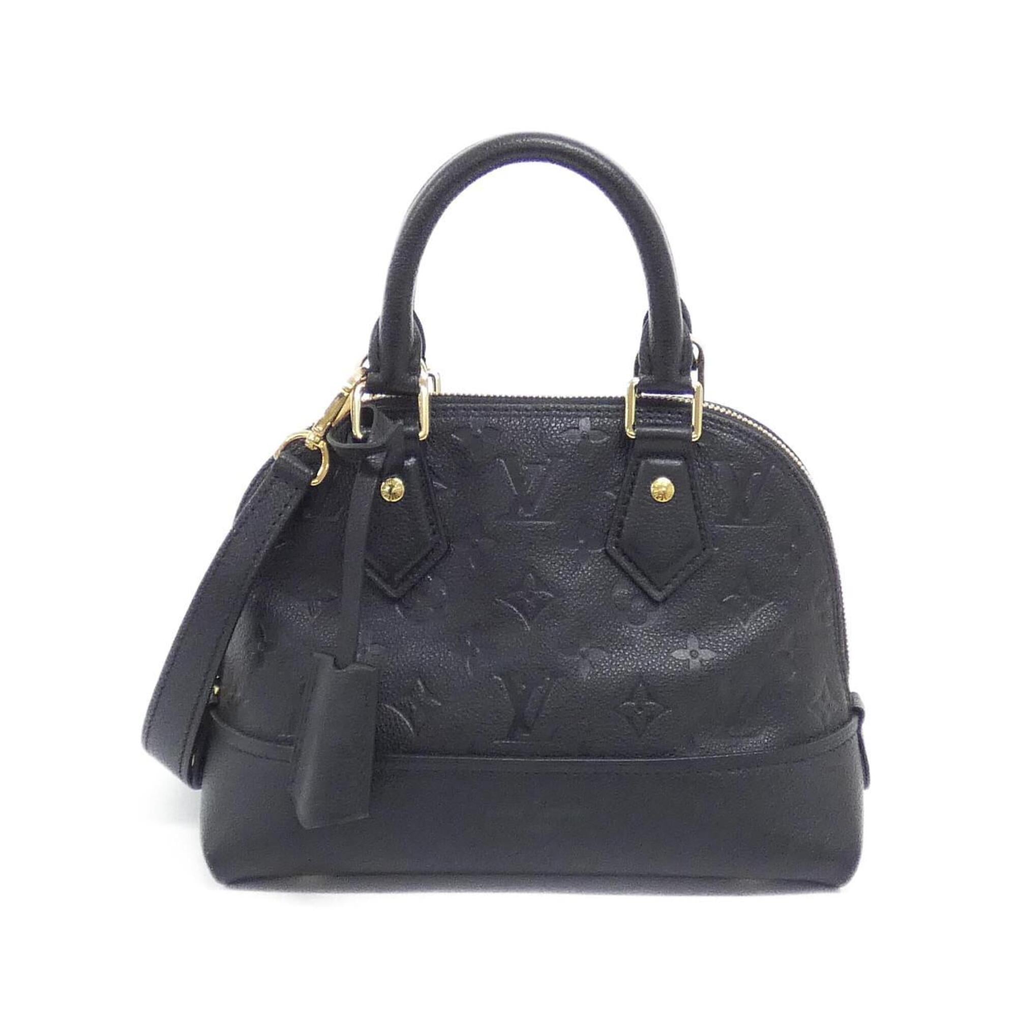 Louis Vuitton Black Monogram Leather Handbag (Pre-Owned)