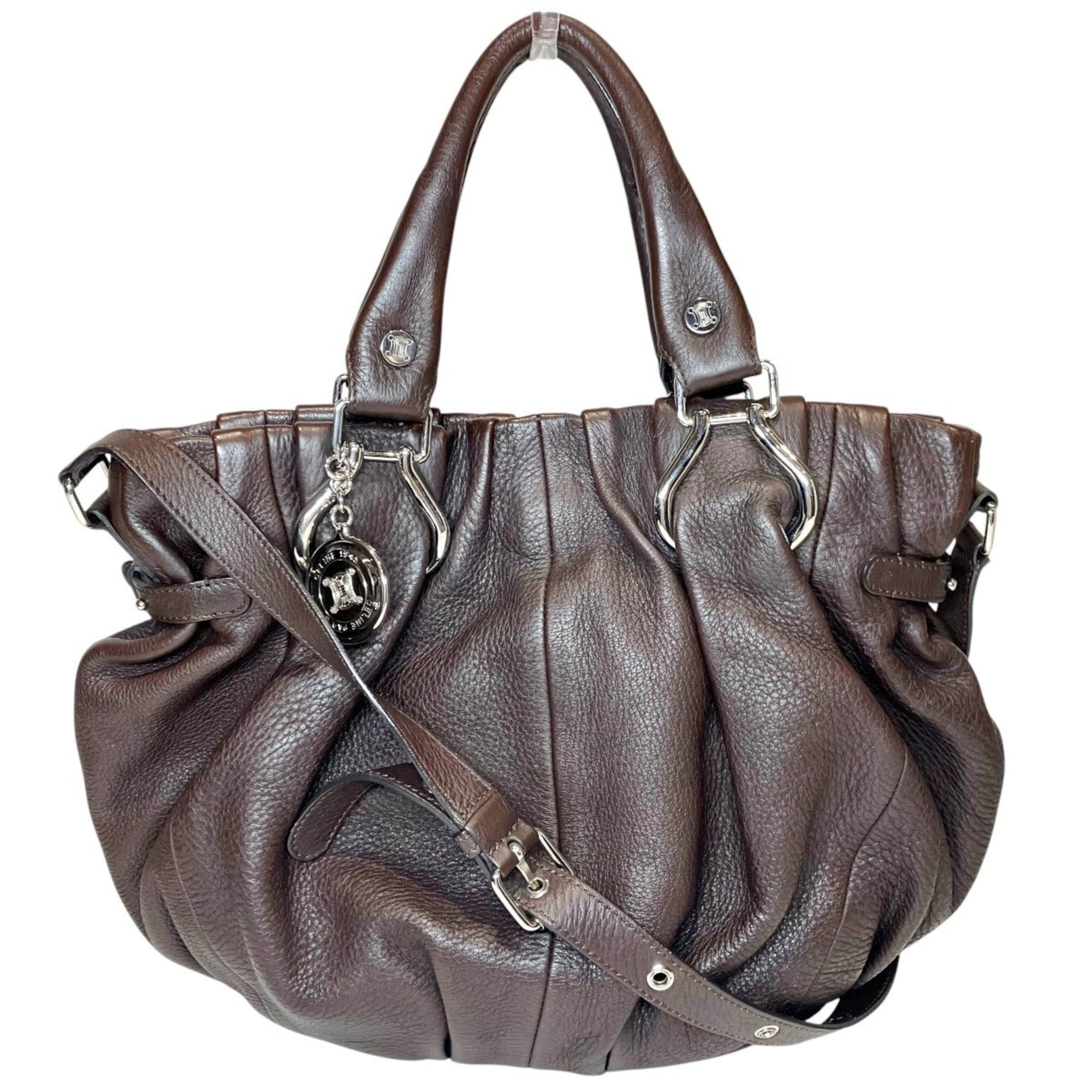 Celine Dark Brown Leather Handbag (Pre-Owned)