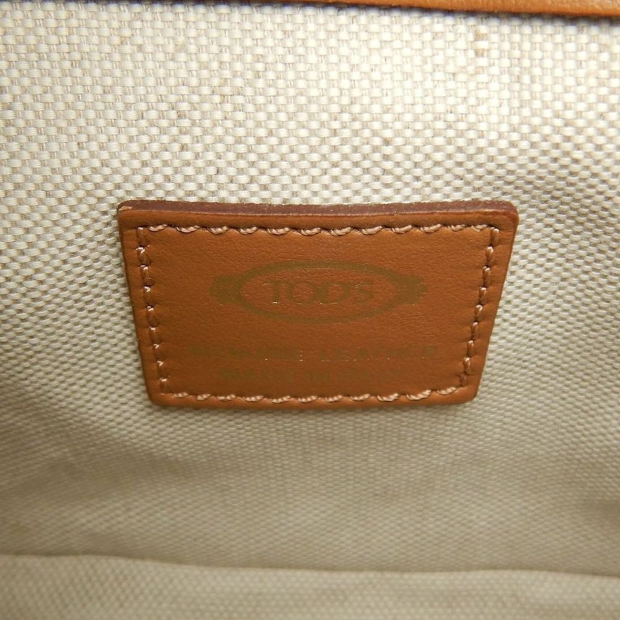 Tod's Brown Leather Shoulder Bag (Pre-Owned)
