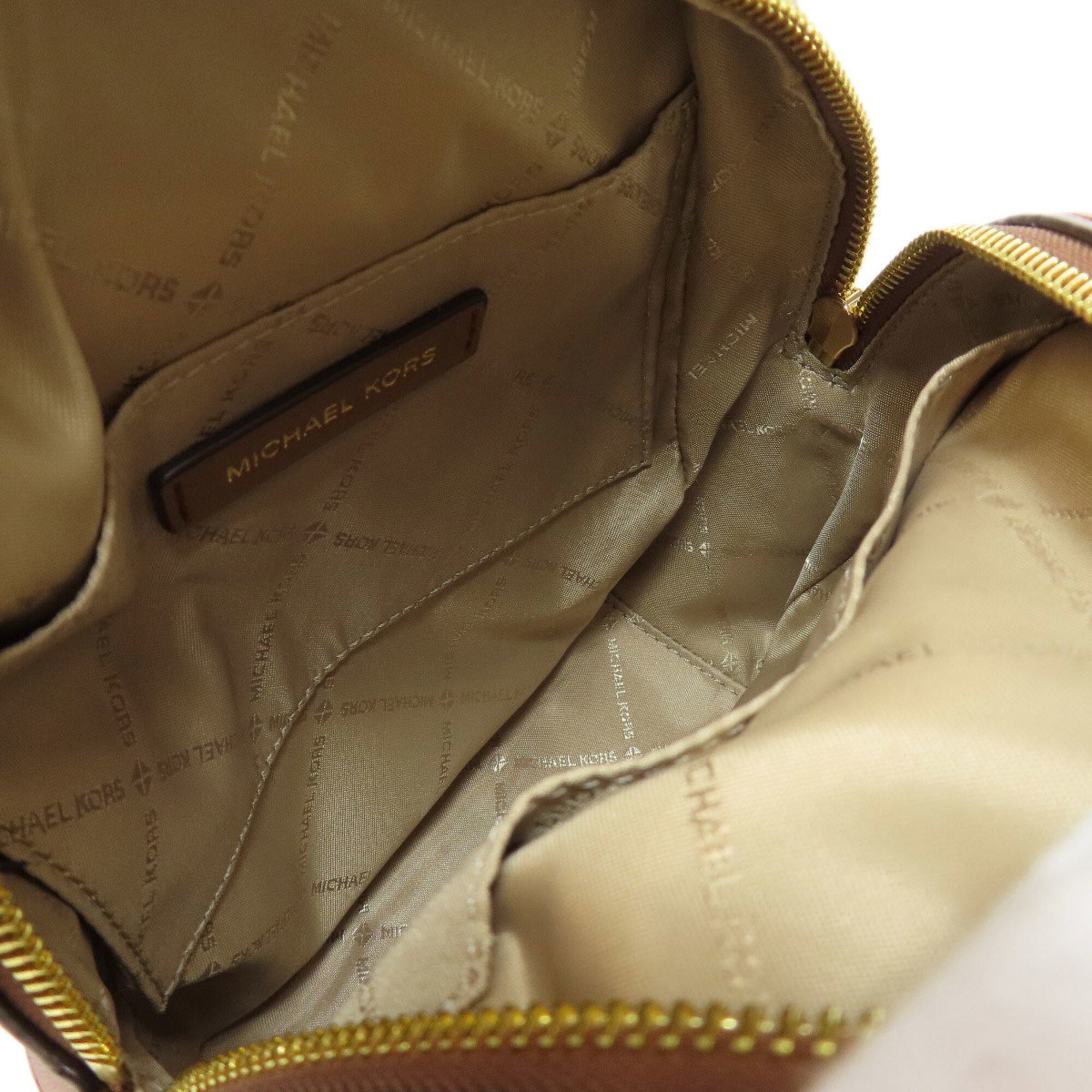 Michael Kors Brown Pvc Backpack (Pre-Owned)