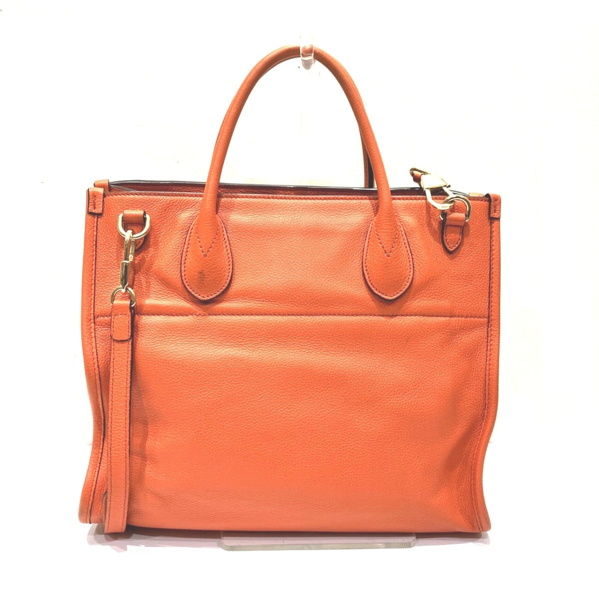 Gucci Orange Leather Shoulder Bag (Pre-Owned)