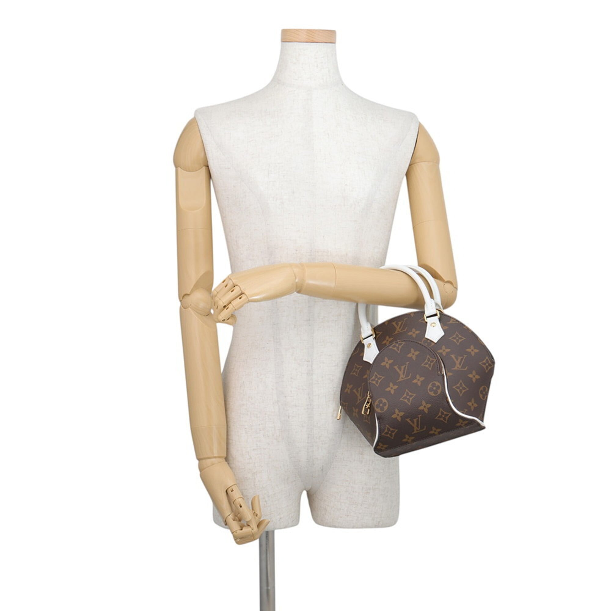 Louis Vuitton Brown Monogram White Yellow Monogram Handbag (Pre-Owned)