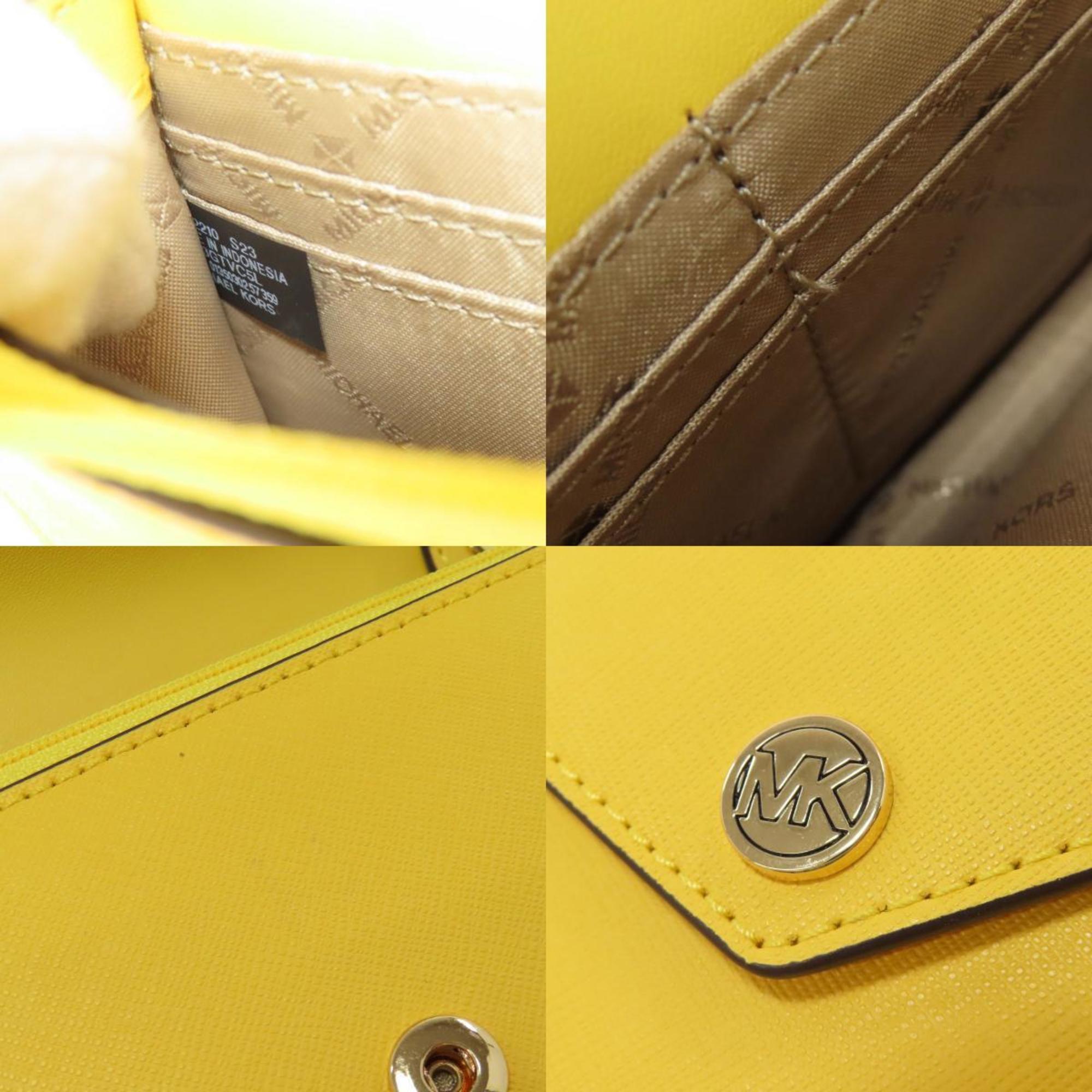 Michael Kors Yellow Leather Chain/Shoulder Wallet (Pre-Owned)