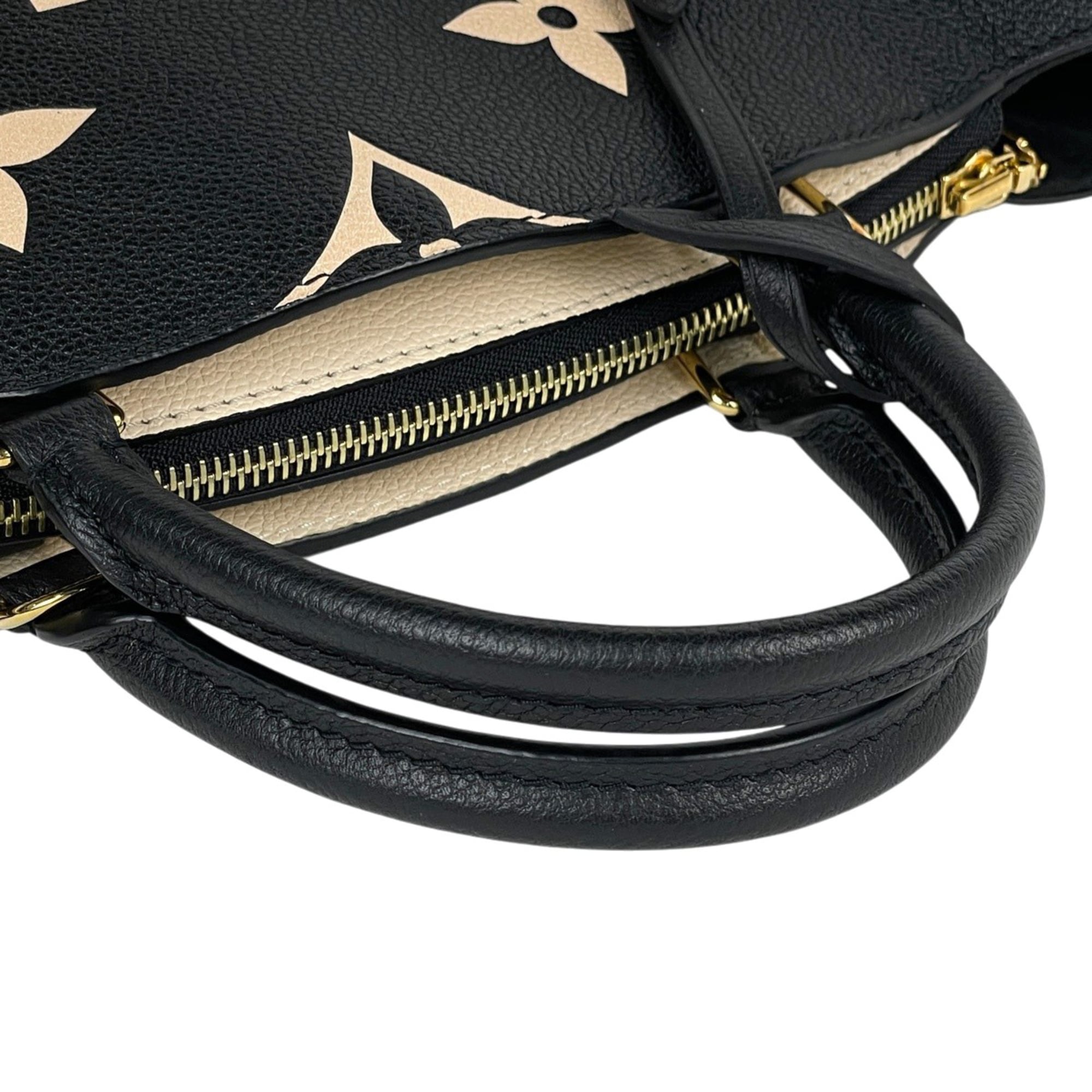 Louis Vuitton Monogram Empreinte Beige Black Noir Monogram Empreinte Handbag (Pre-Owned)