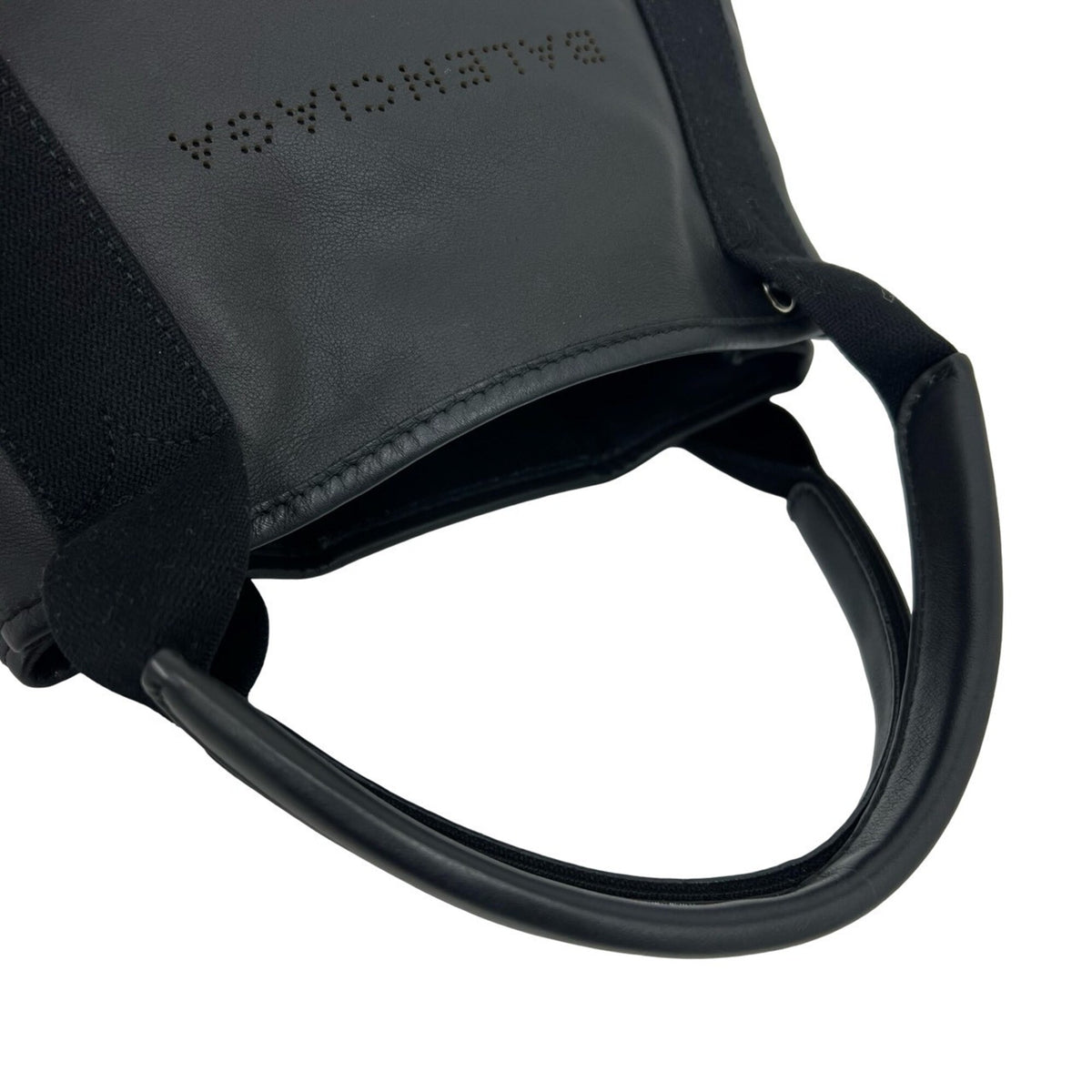 Balenciaga Black Leather Handbag Pouch Shoulder Bag (Pre-Owned)