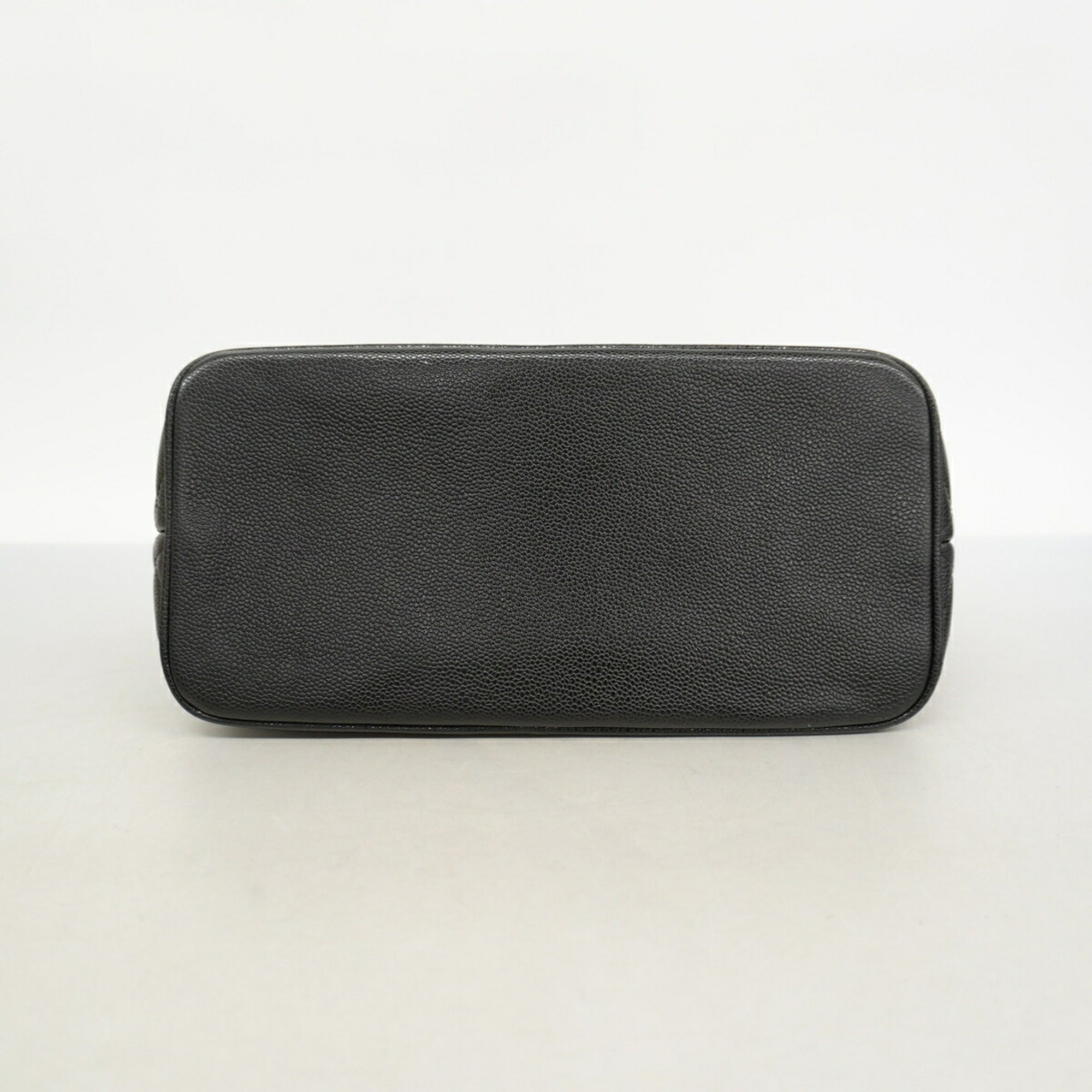Chanel Black Grained Calfskin Tote Bag (Pre-Owned)