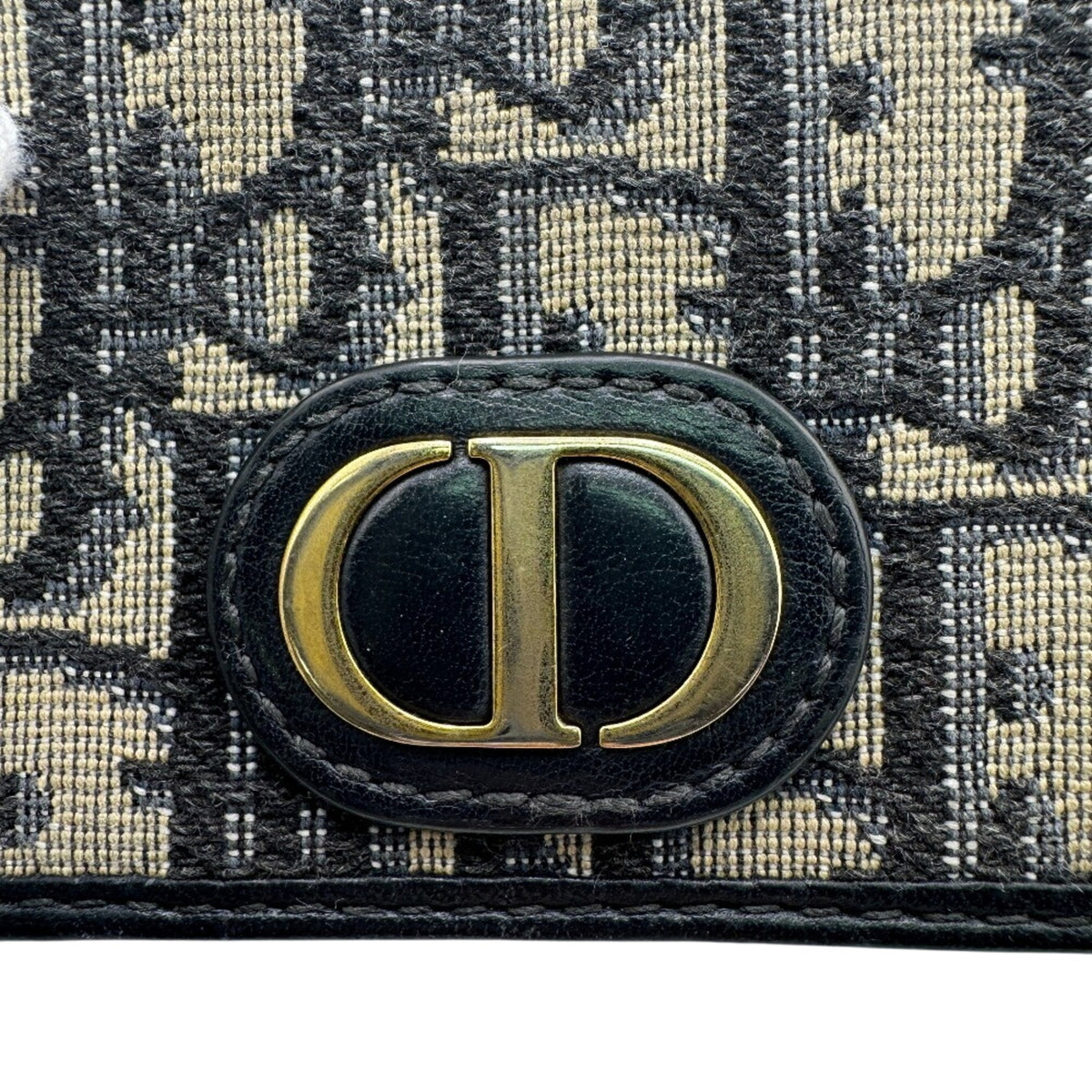 Christian Dior Navy Canvas Wallet (Tri-Fold) (Pre-Owned)