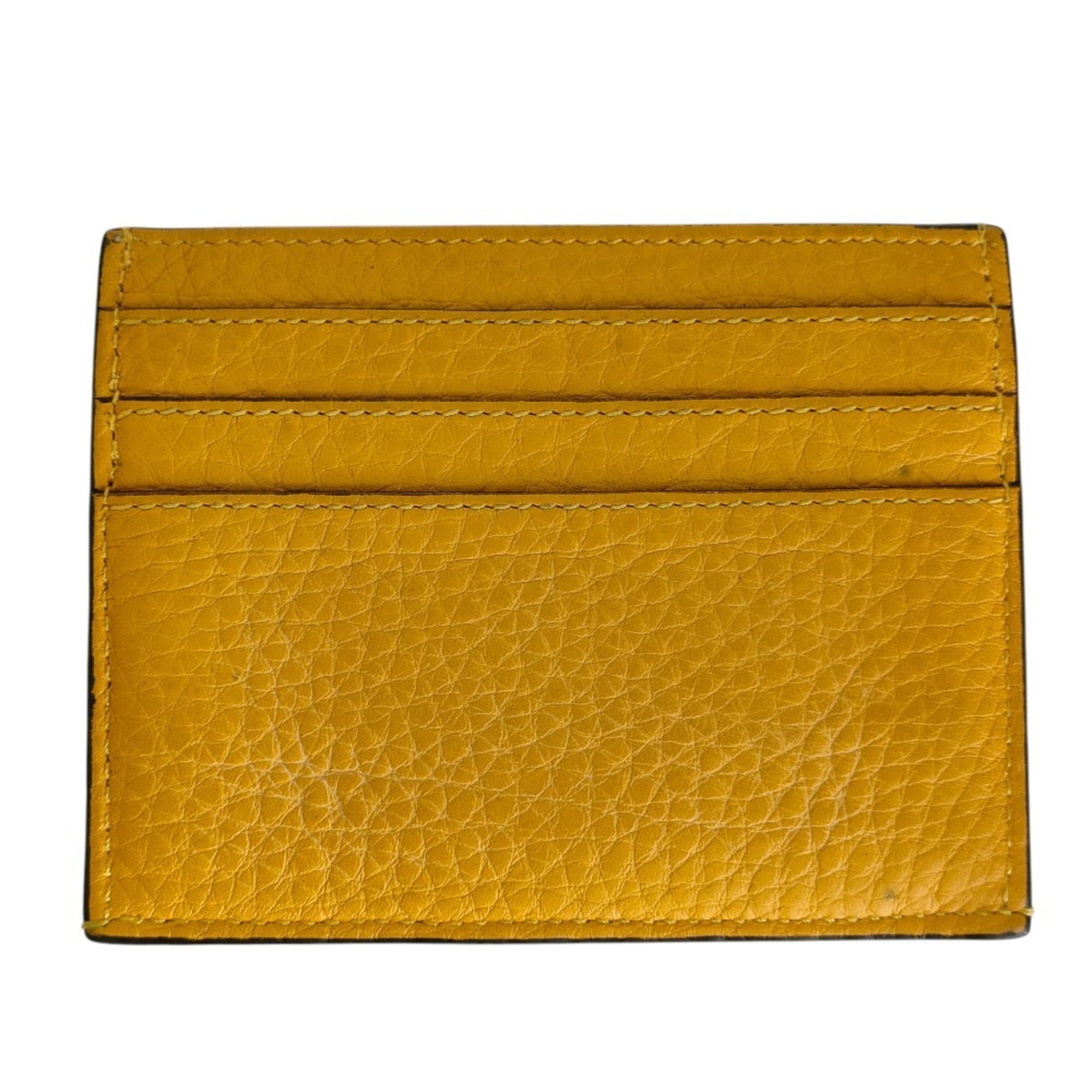 Fendi Yellow Leather Wallet (Bi-Fold) (Pre-Owned)