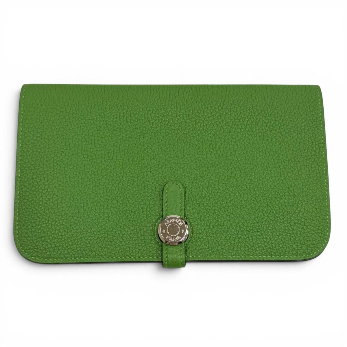Hermes Bambou Togo Leather Long Wallet (Bi-Fold) (Pre-Owned)