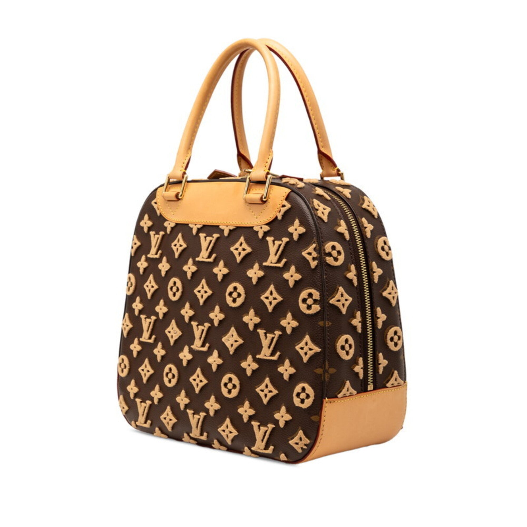 Louis Vuitton Brown Pvc Leather Handbag (Pre-Owned)