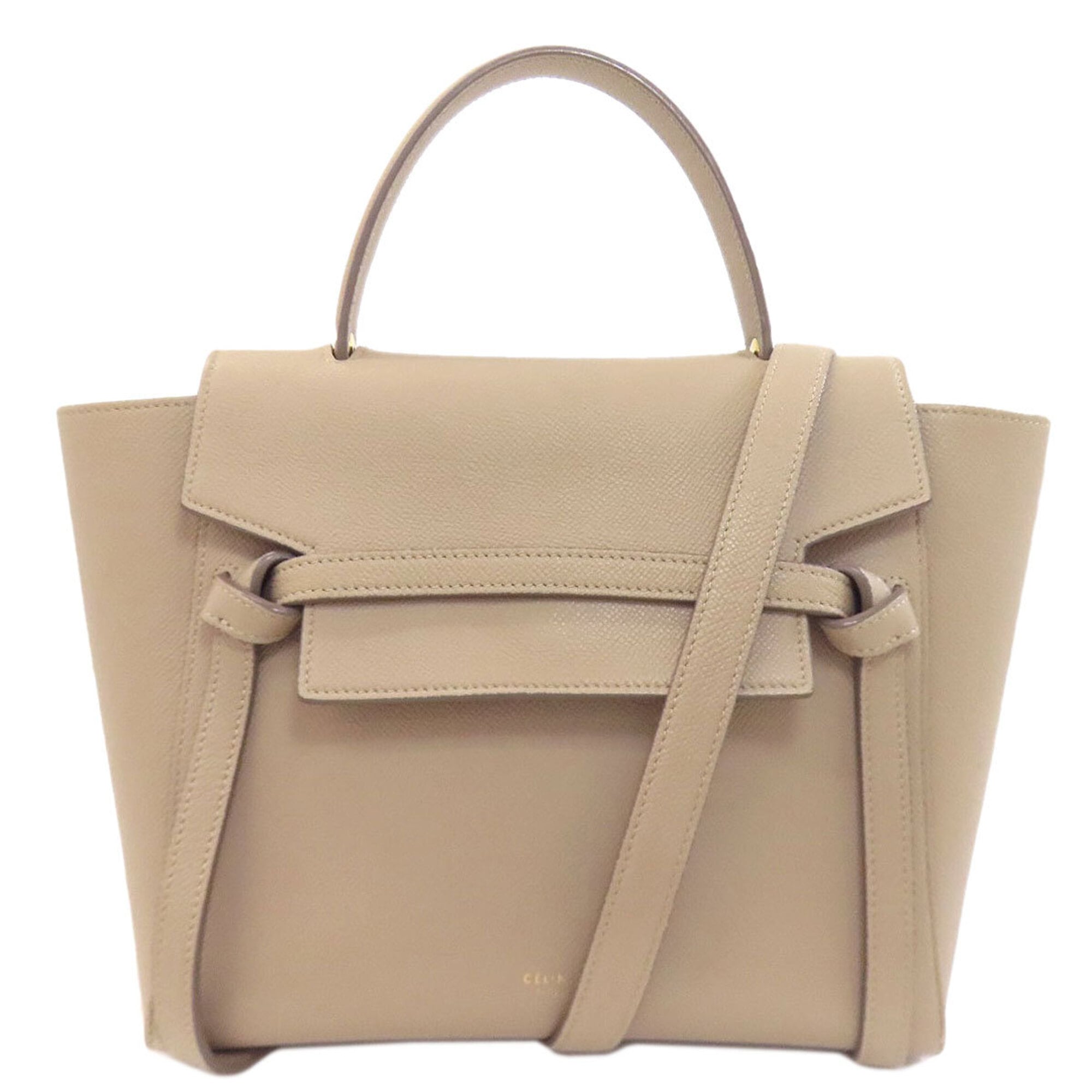 Celine Beige Leather Handbag (Pre-Owned)