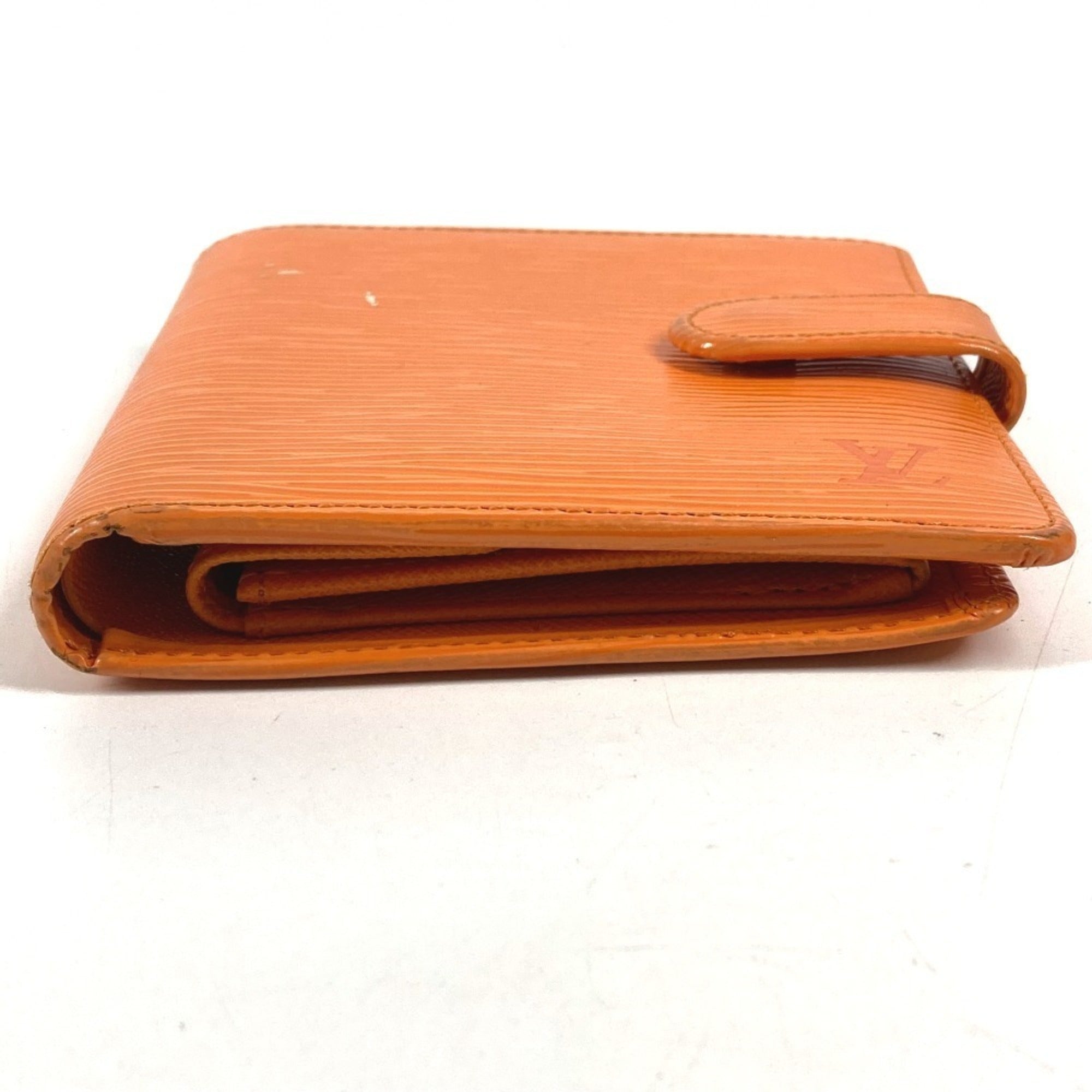 Louis Vuitton Epi Orange Epi Leather Wallet (Bi-Fold) (Pre-Owned)