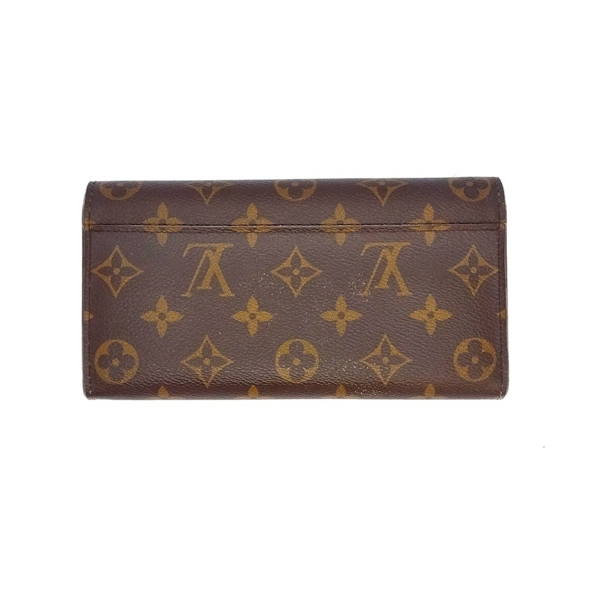Louis Vuitton Monogram Black Monogram Long Wallet (Bi-Fold) (Pre-Owned)