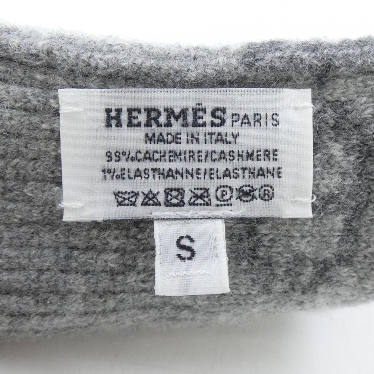 Hermes Gray Cashmere Warm Gloves (Pre-Owned)