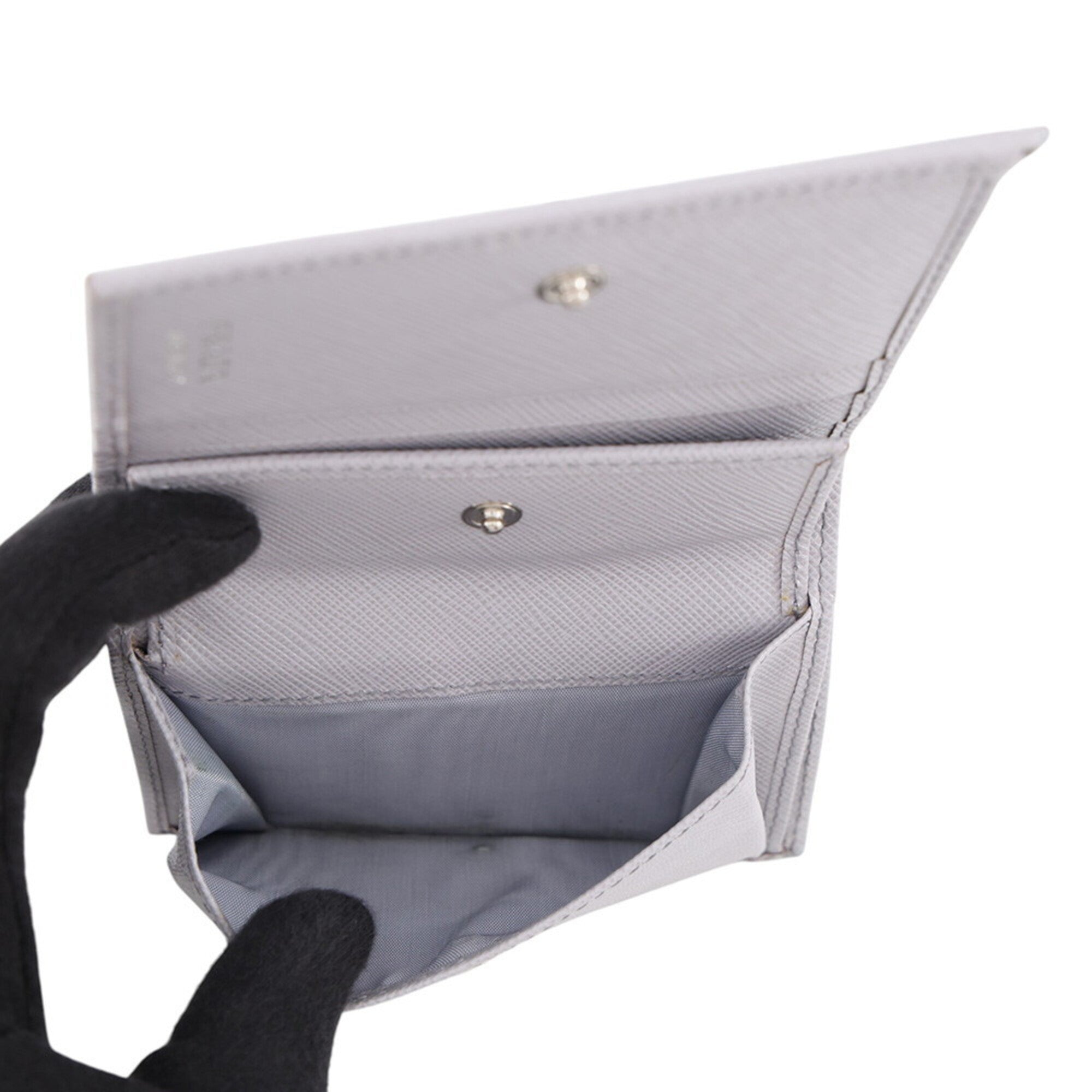 Prada Saffiano Purple Saffiano Wallet (Bi-Fold) (Pre-Owned)