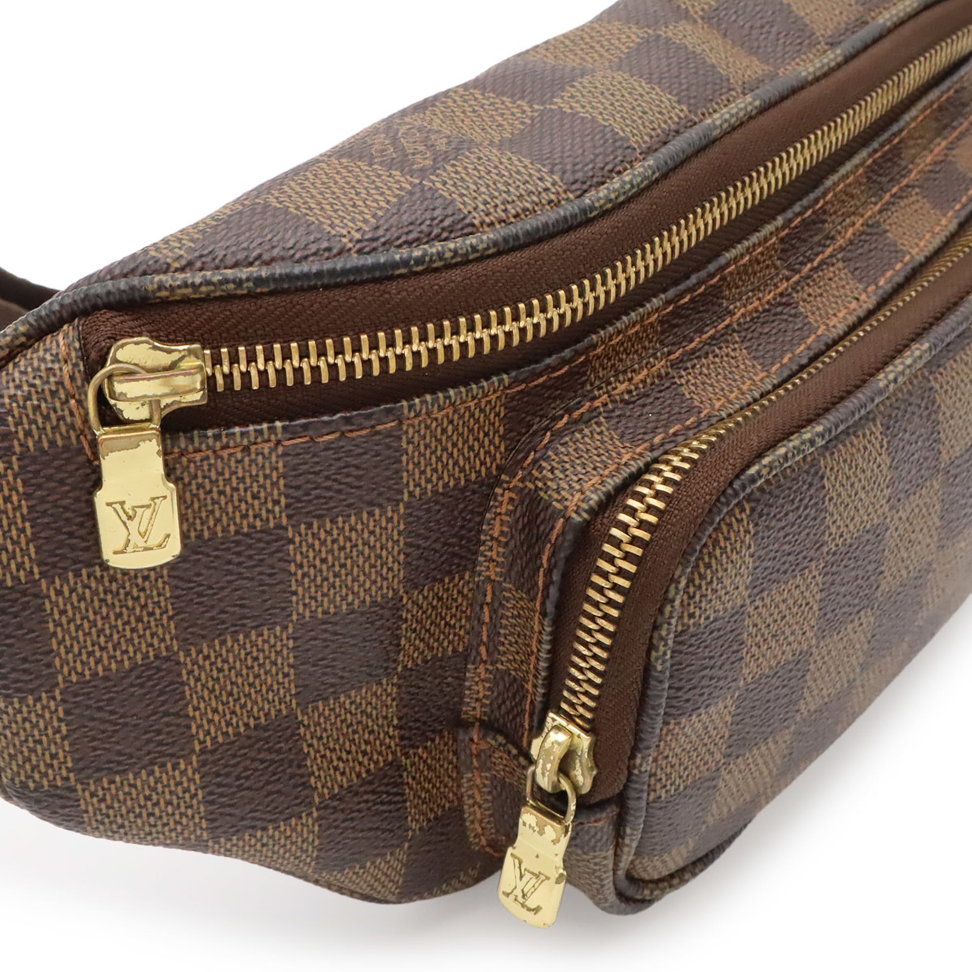 Louis Vuitton Brown Pvc Coated Canvas Fanny Pack Sling Bag (Pre-Owned)