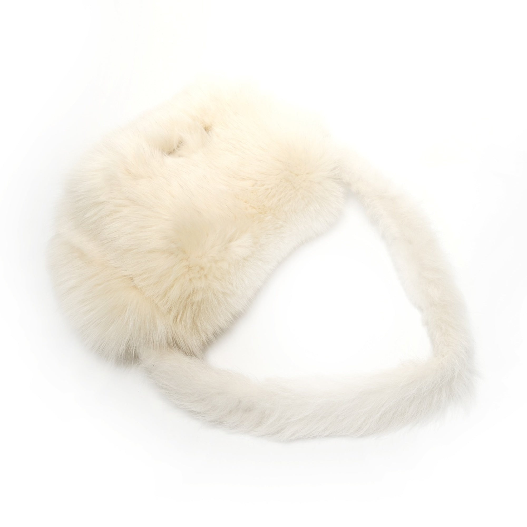 Fendi Ivory Fur Shoulder Bag (Pre-Owned)