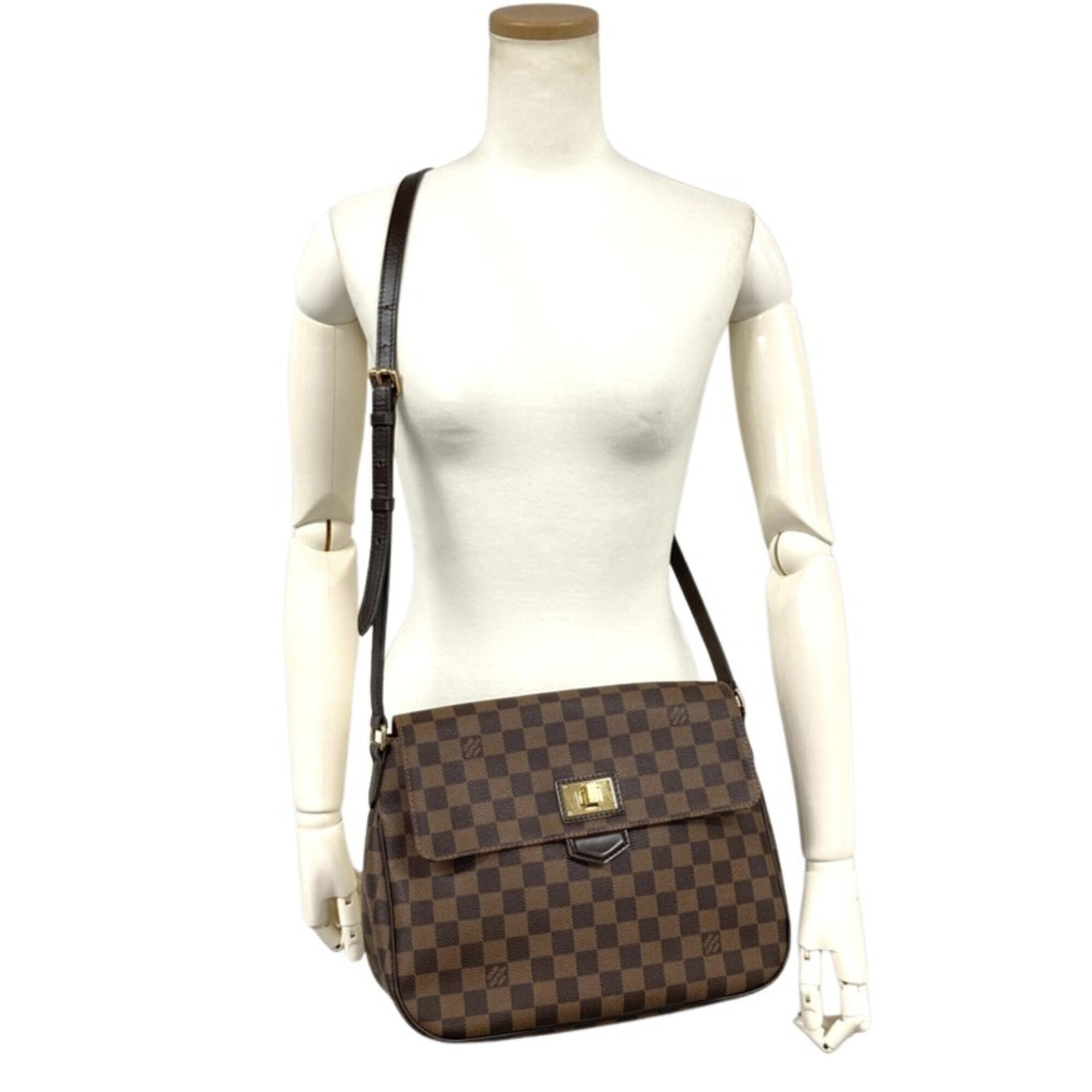 Louis Vuitton Brown Damier Canvas Shoulder Bag (Pre-Owned)
