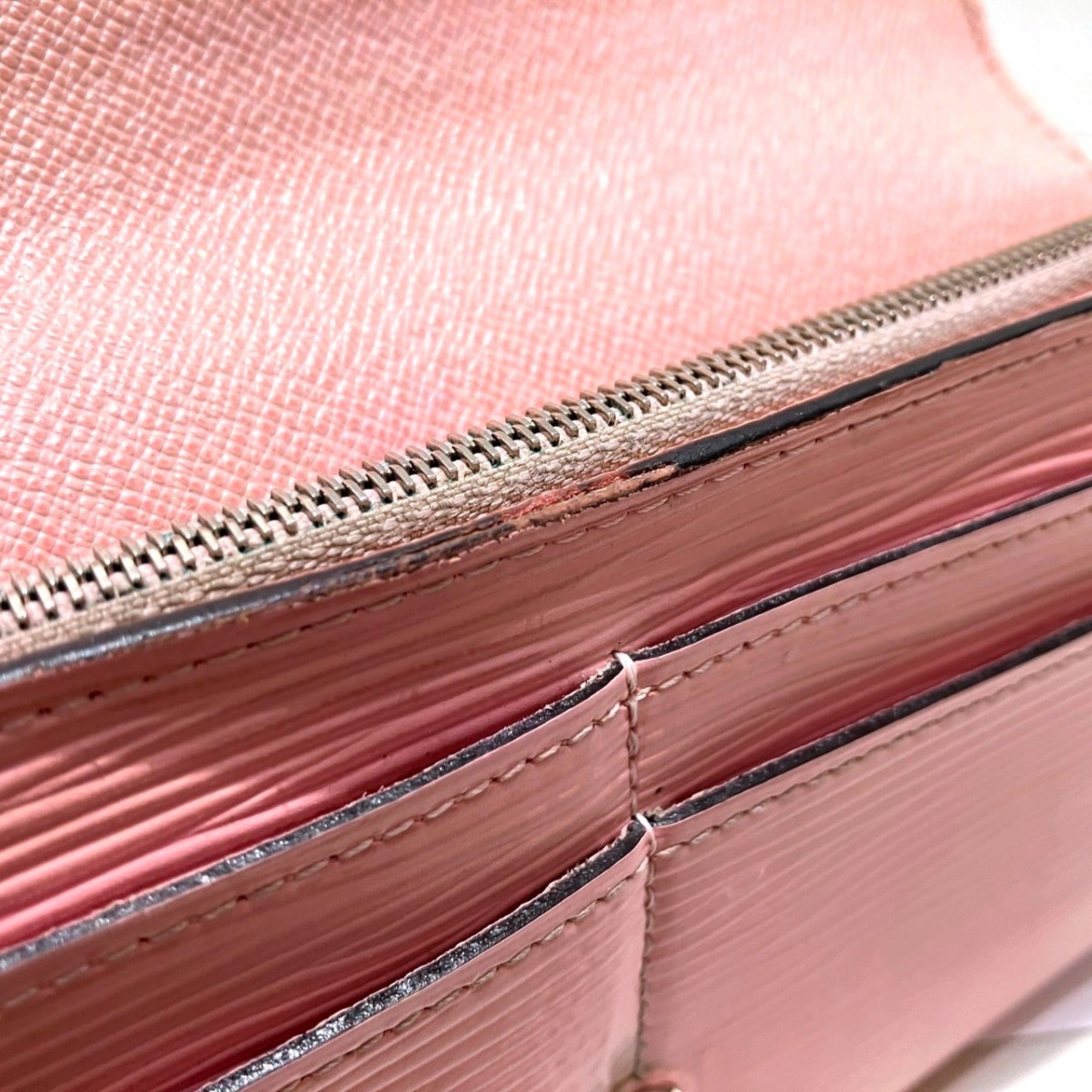 Louis Vuitton Epi Pink Epi Leather Long Wallet (Bi-Fold) (Pre-Owned)