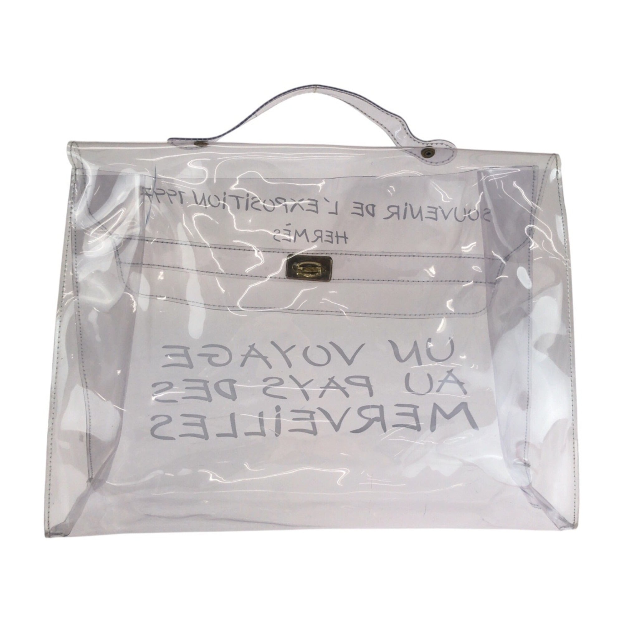 Hermes Clear Vinyl Handbag (Pre-Owned)