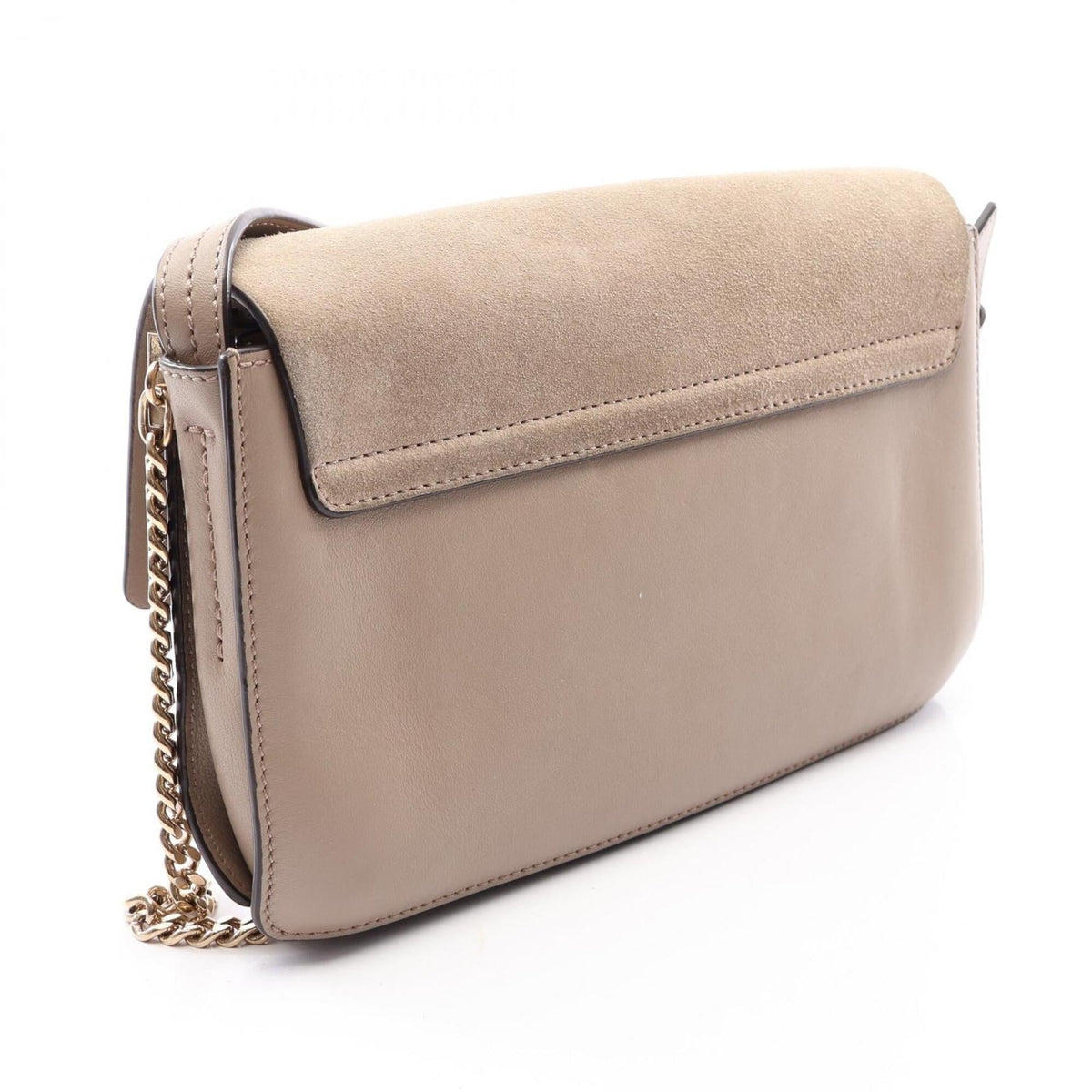 Chloé Beige Leather Suede Handbag Shoulder Bag (Pre-Owned)