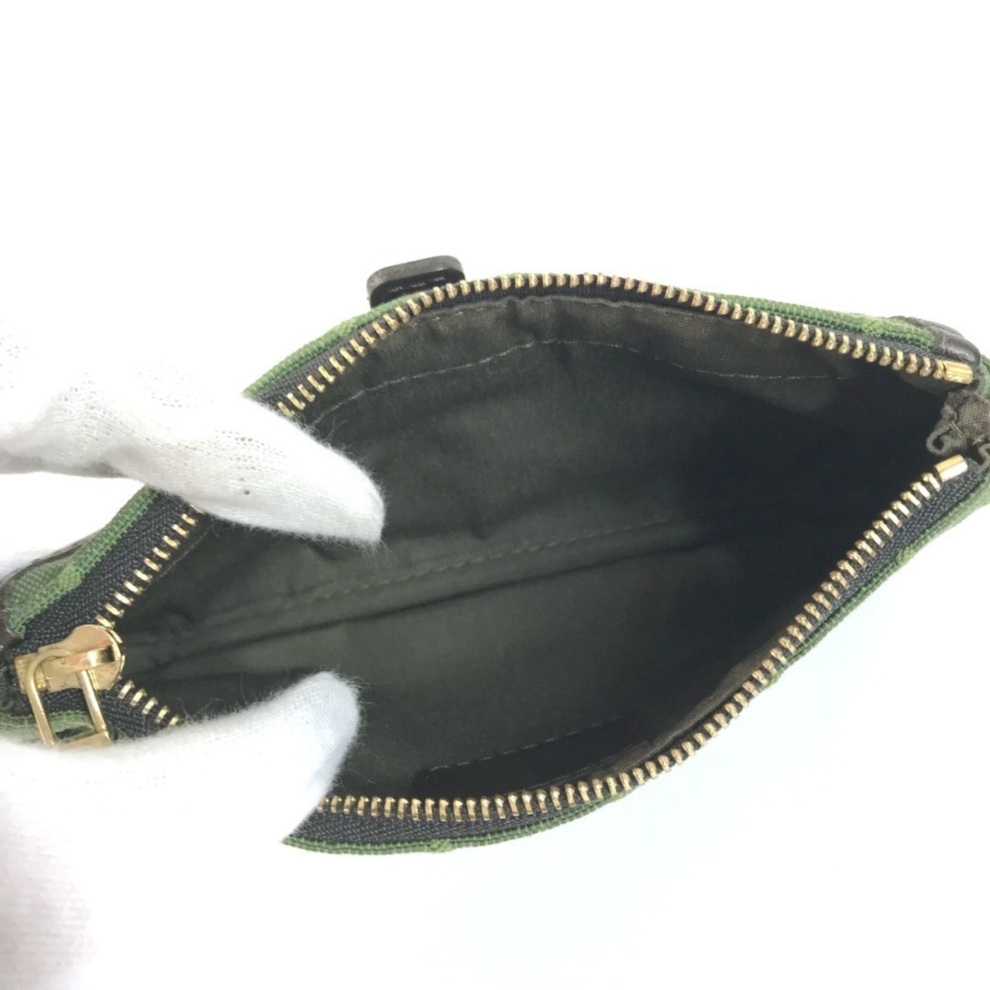 Louis Vuitton Khaki Monogram Monogram Mini Handbag Pouch (Pre-Owned)