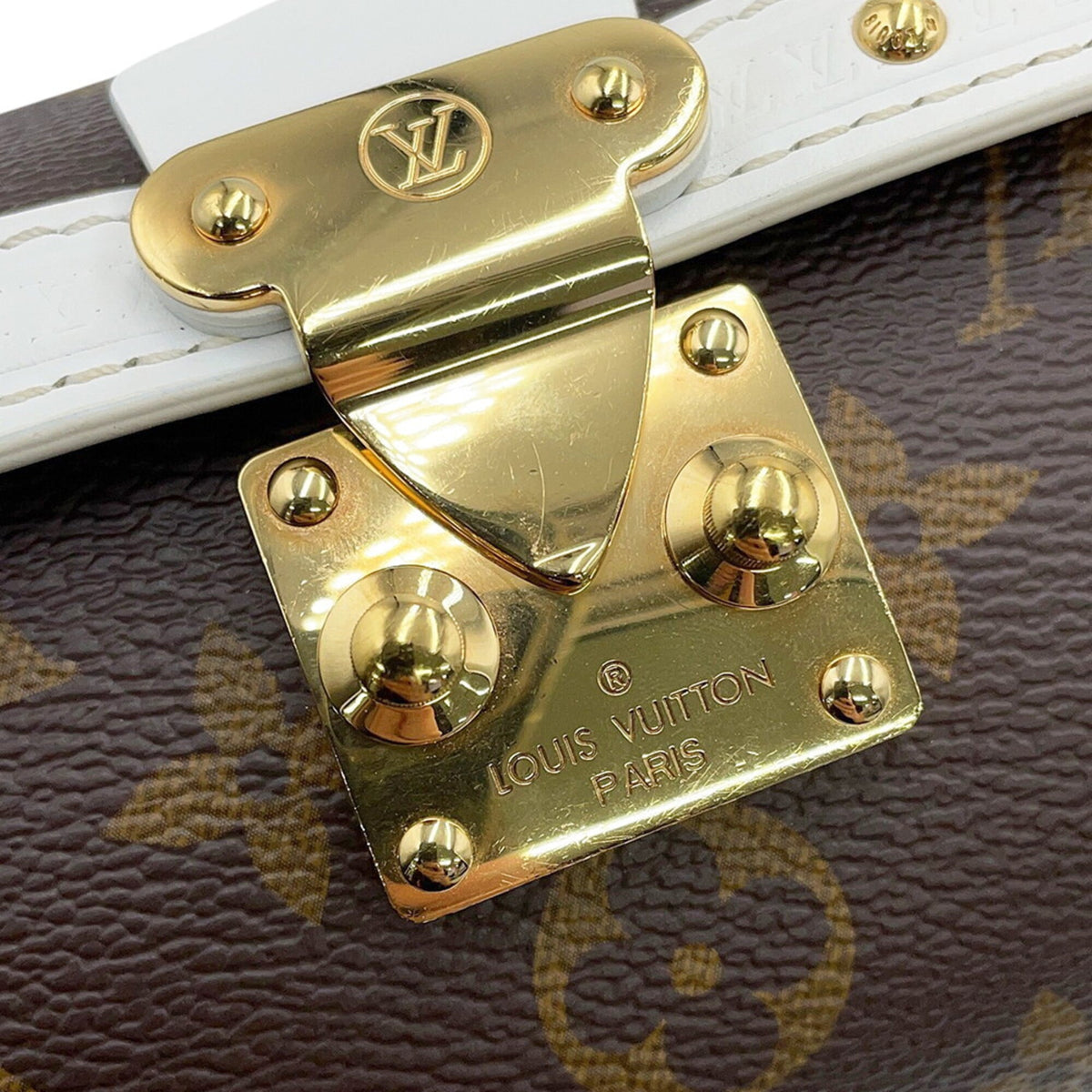 Louis Vuitton Monogram Brown Monogram Leather Handbag Shoulder Bag (Pre-Owned)
