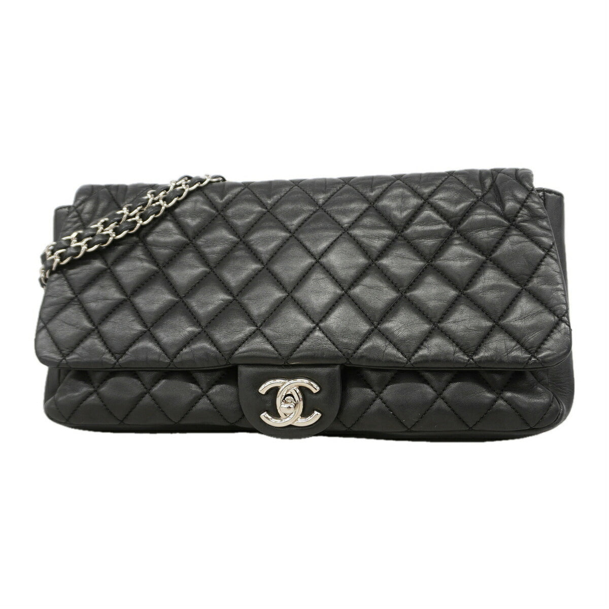 Chanel Black Leather Shoulder Bag (Pre-Owned)