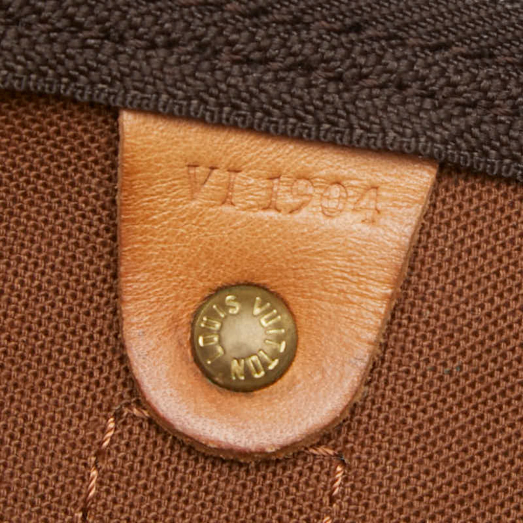 Louis Vuitton Brown Pvc Leather Boston Bag Shoulder Bag (Pre-Owned)
