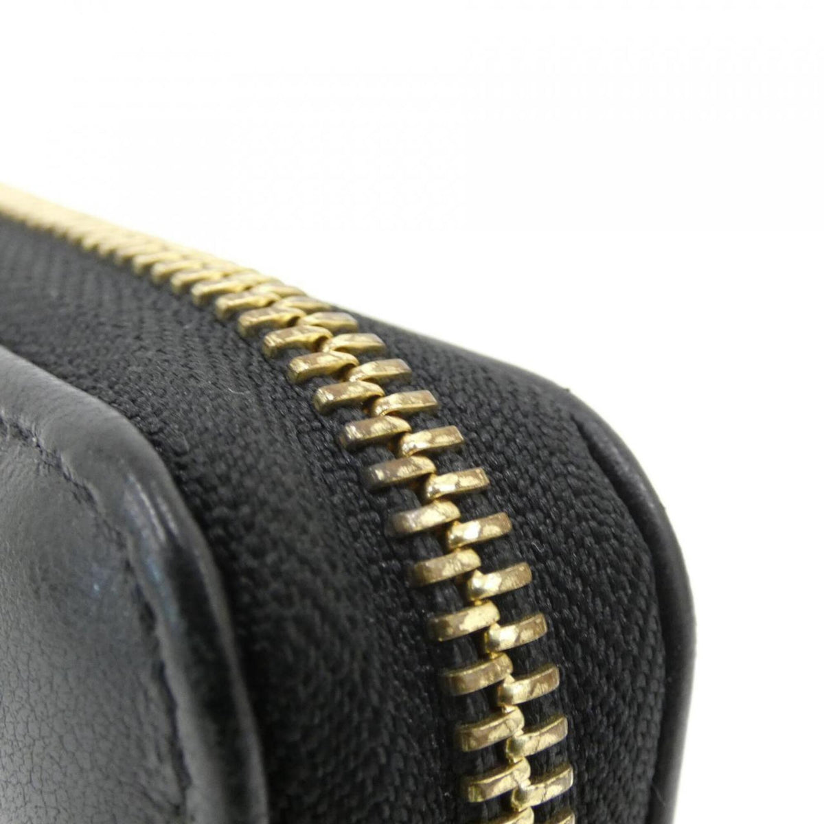 Louis Vuitton Black Leather Long Wallet (Bi-Fold) (Pre-Owned)