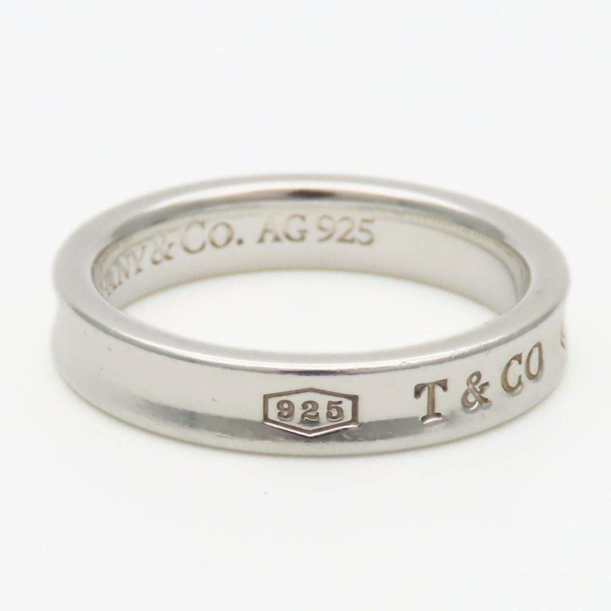 Tiffany Silver Silver 925 Band Ring (Pre-Owned)