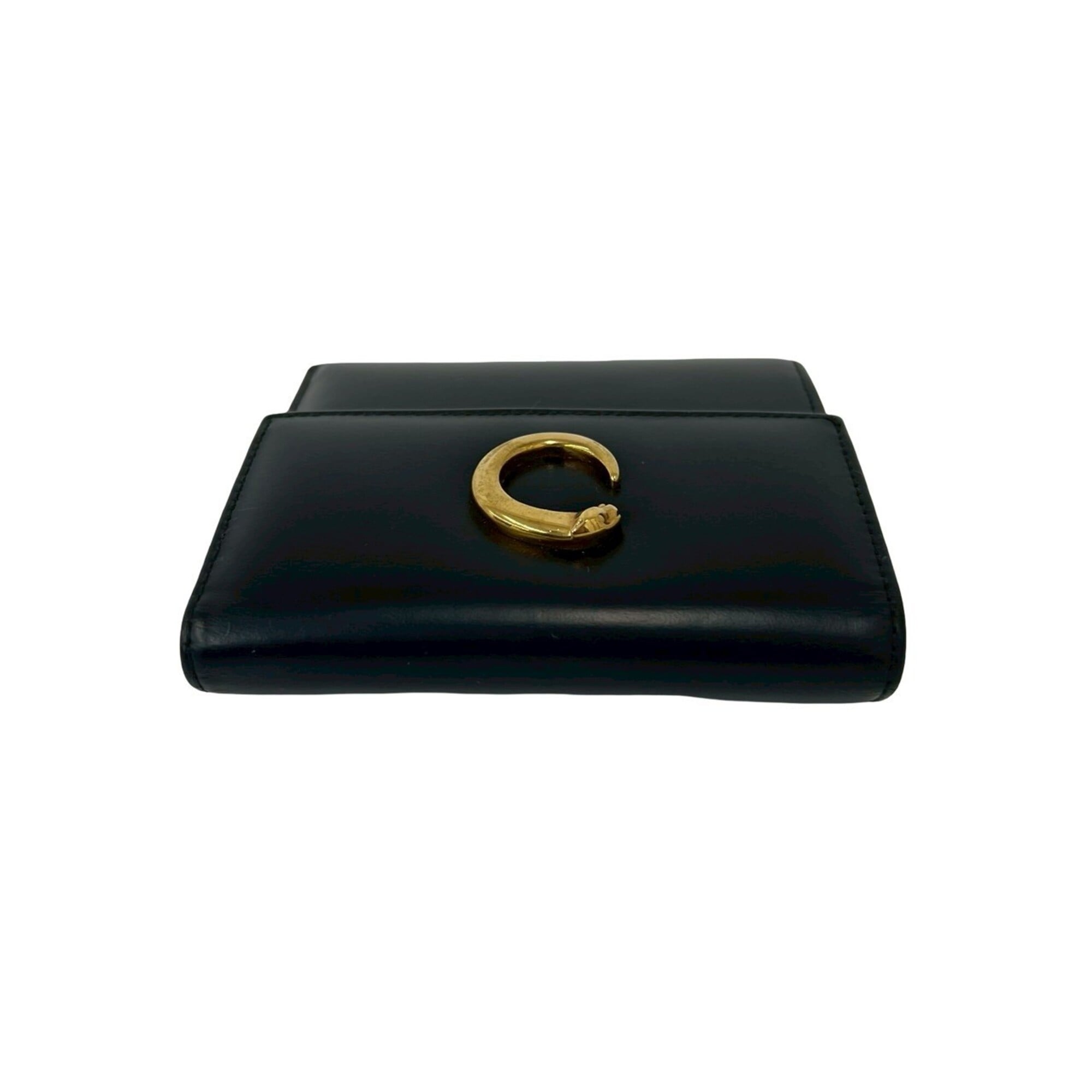 Cartier Black Leather Wallet (Tri-Fold) (Pre-Owned)