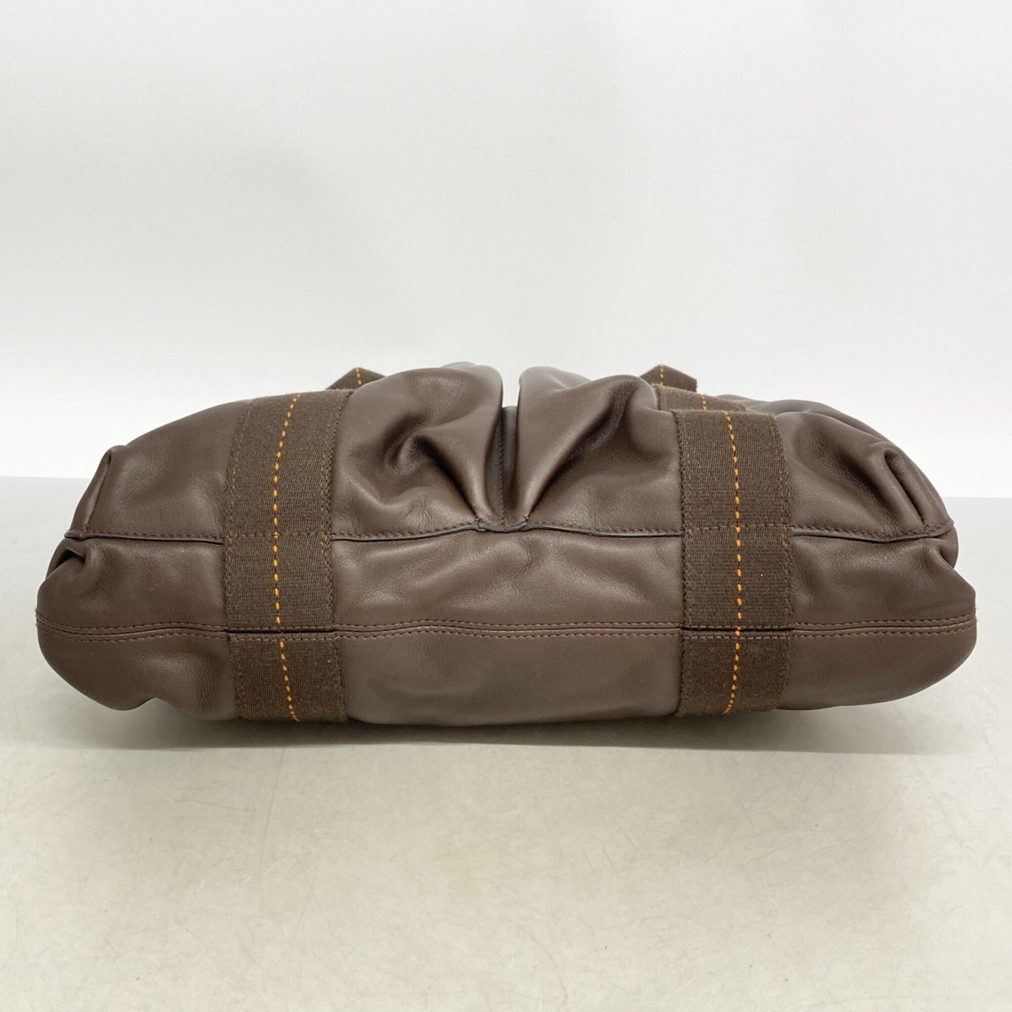 Hermes Brown Leather Handbag (Pre-Owned)