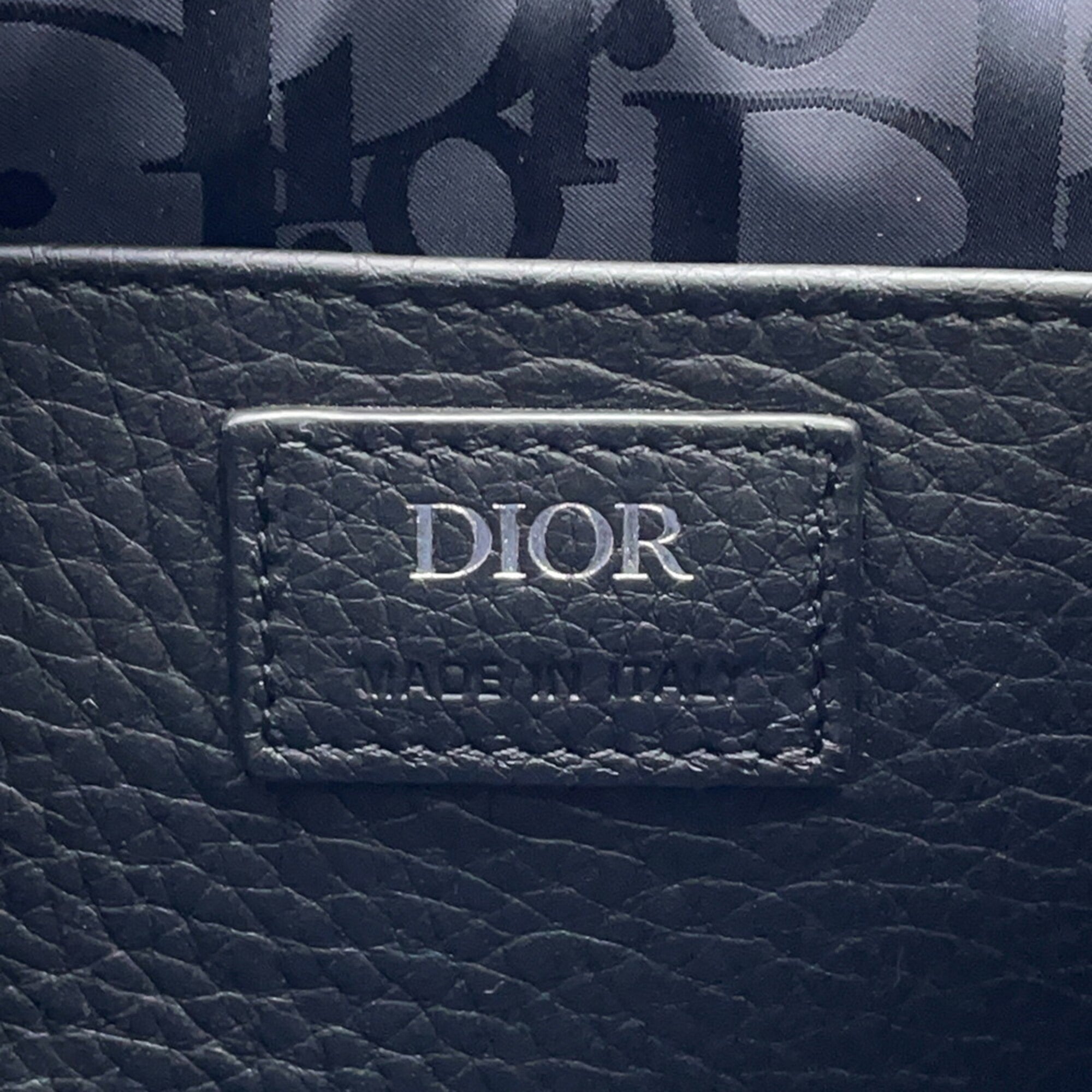 Christian Dior Black Leather Handbag Shoulder Bag (Pre-Owned)