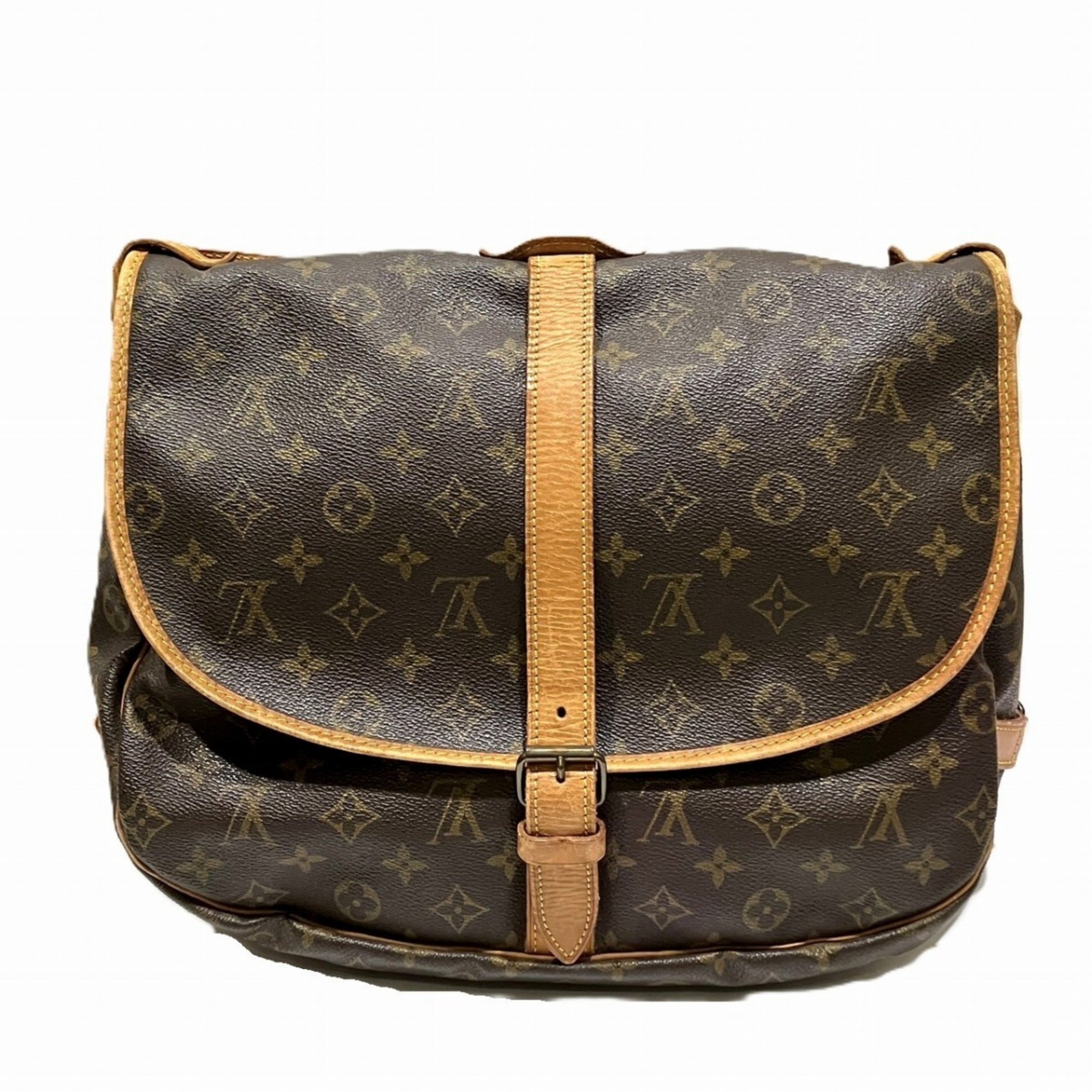 Louis Vuitton Brown Monogram Shoulder Bag (Pre-Owned)