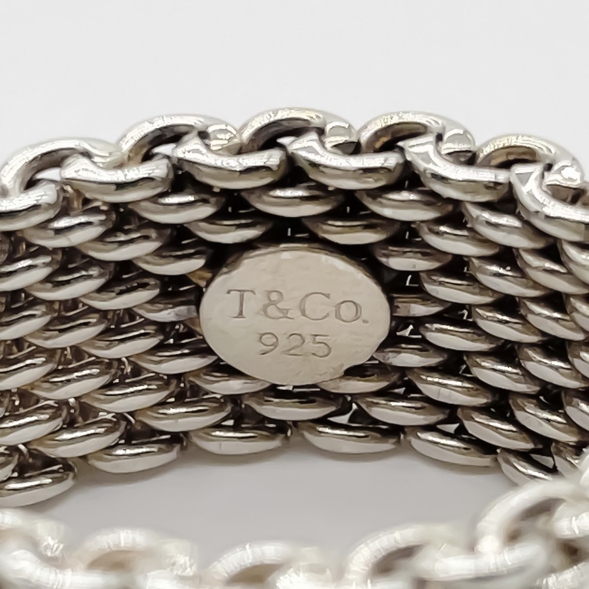 Tiffany Silver Silver 925 Band Ring (Pre-Owned)
